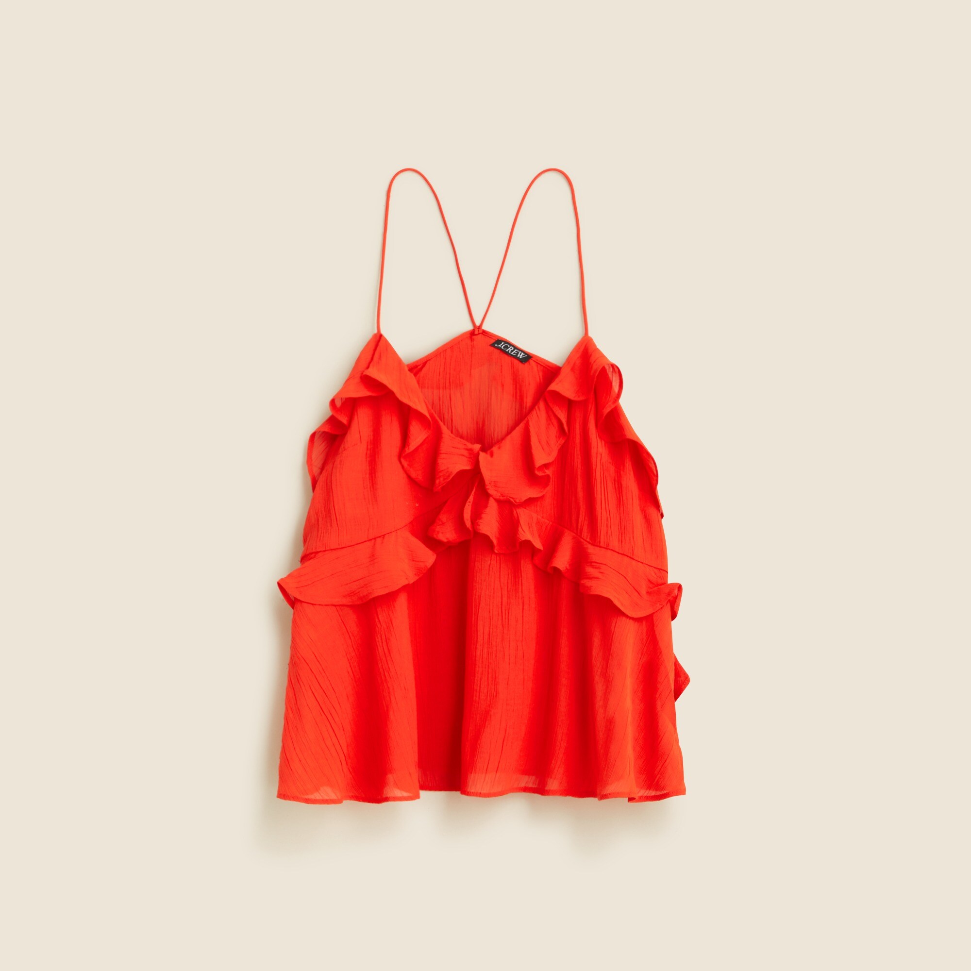 Drapey ruffle tank top