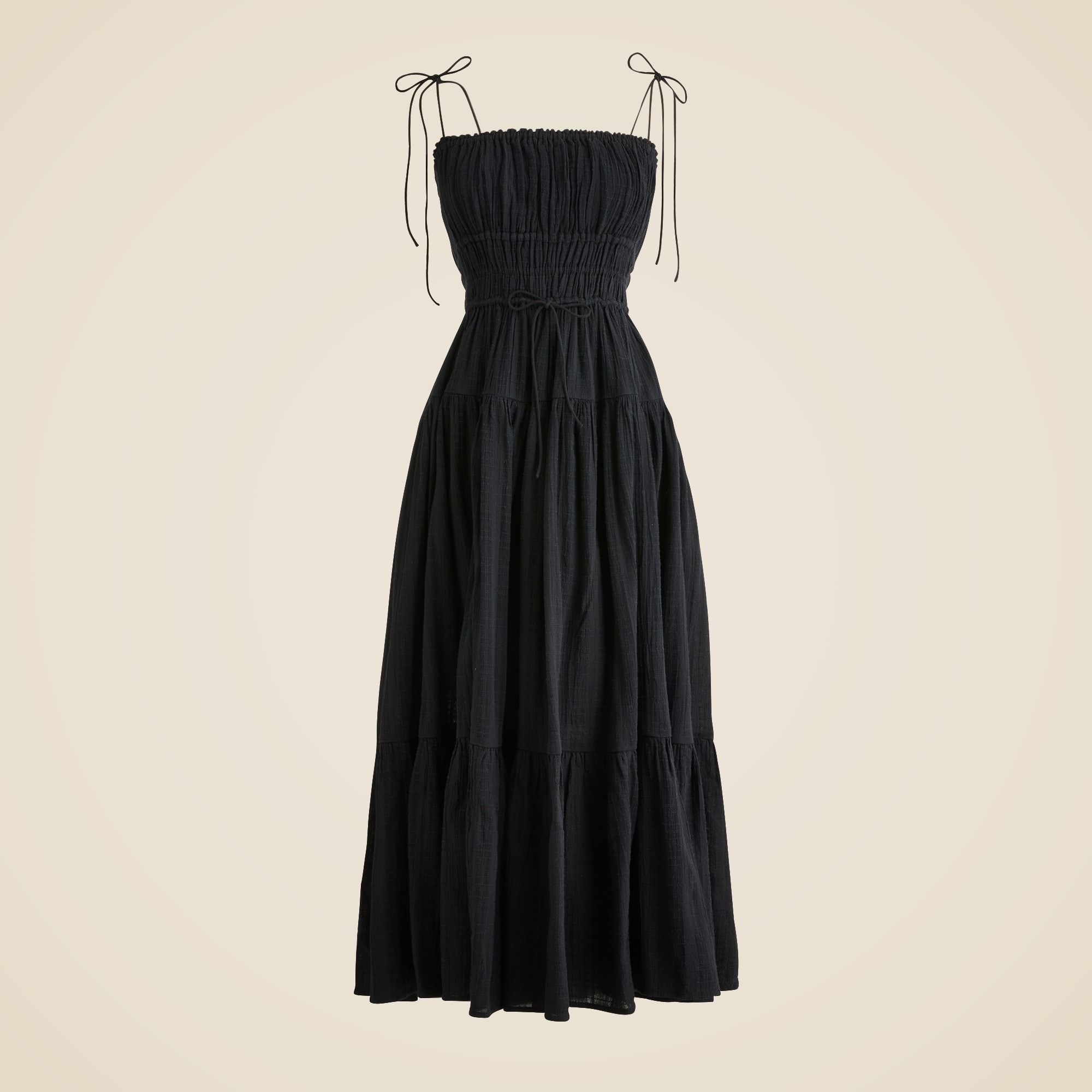 Clio dress in textured gauze