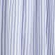 Cotton voile ruffle-trim shift dress in stripe BLUE
