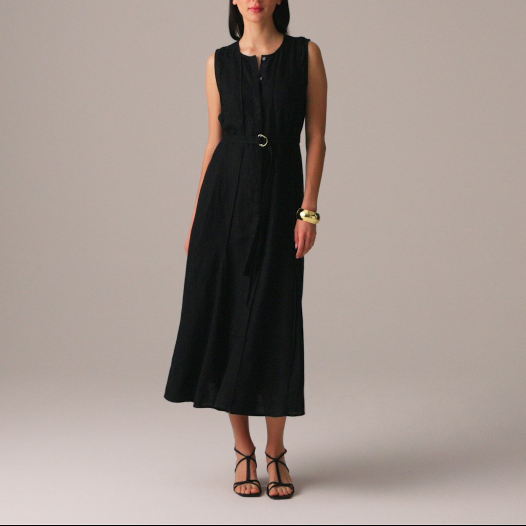 Black Linen Dresses & Jumpsuits For Women | J.Crew