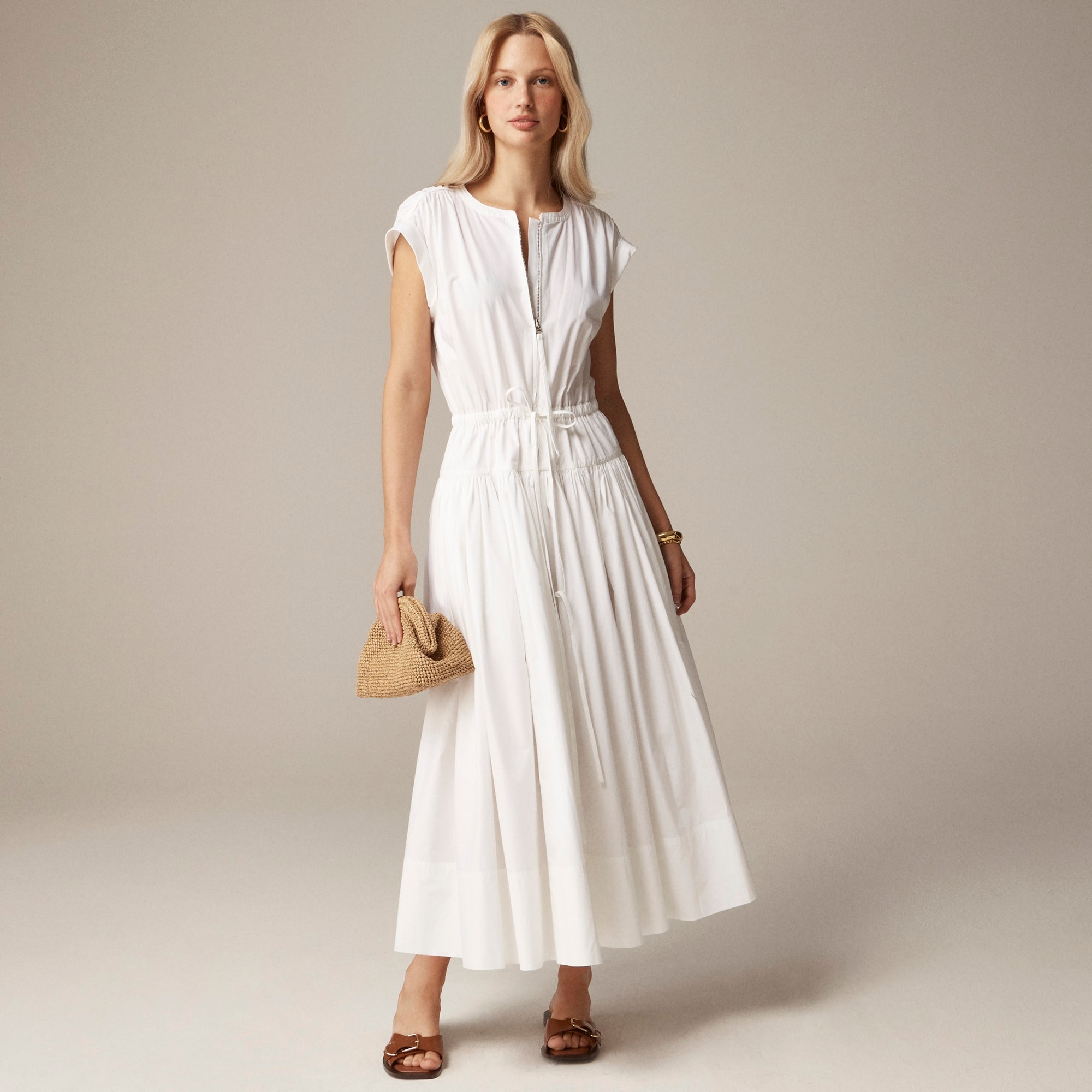 1990s Drop Waist Midi Dress