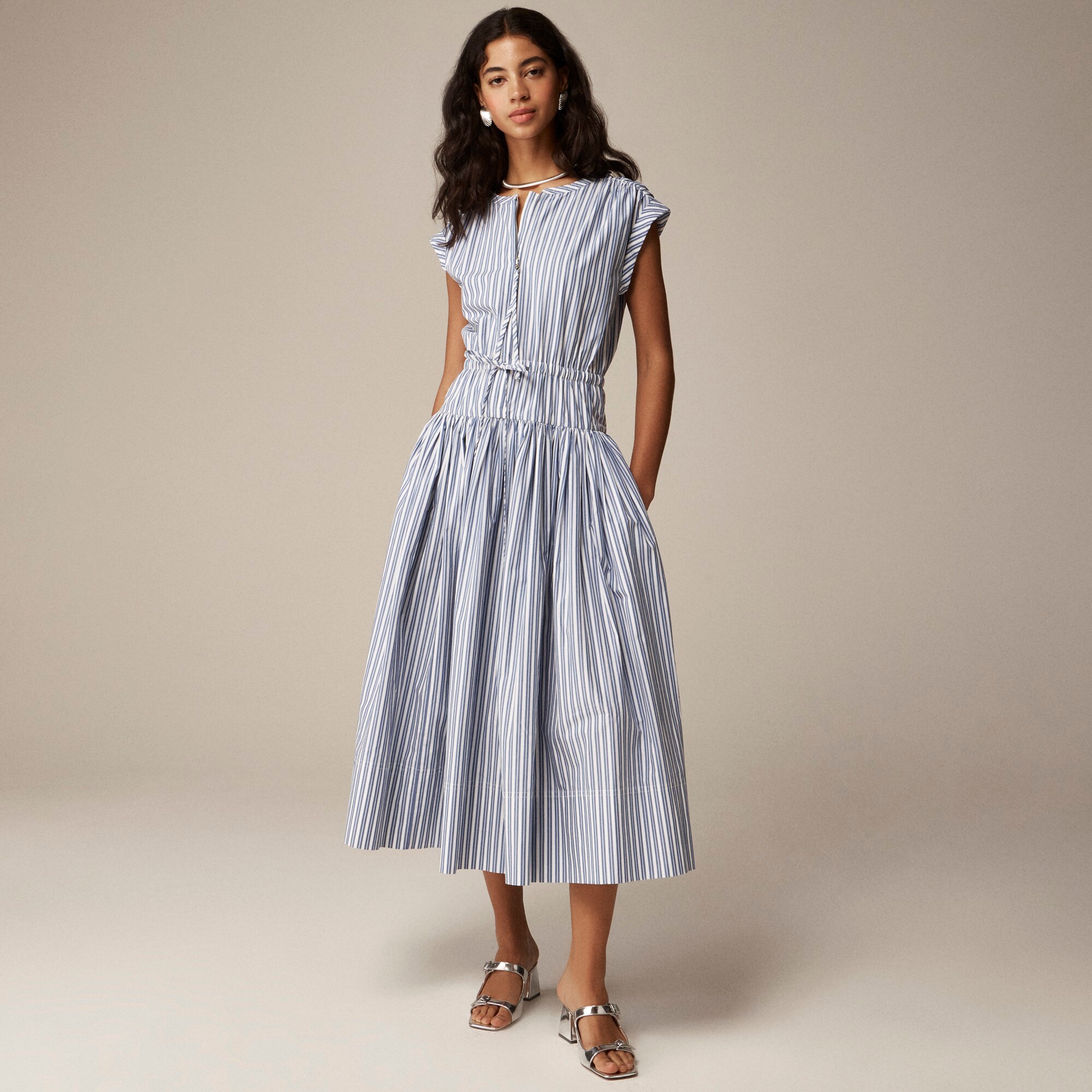 fit and flare knit dress The Alba Dress  Sleeveless Luxury Knit Dress Made in the USA