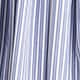 Drop-waist midi dress in striped cotton poplin BLUE