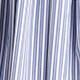 Drop-waist midi dress in striped cotton poplin BLUE