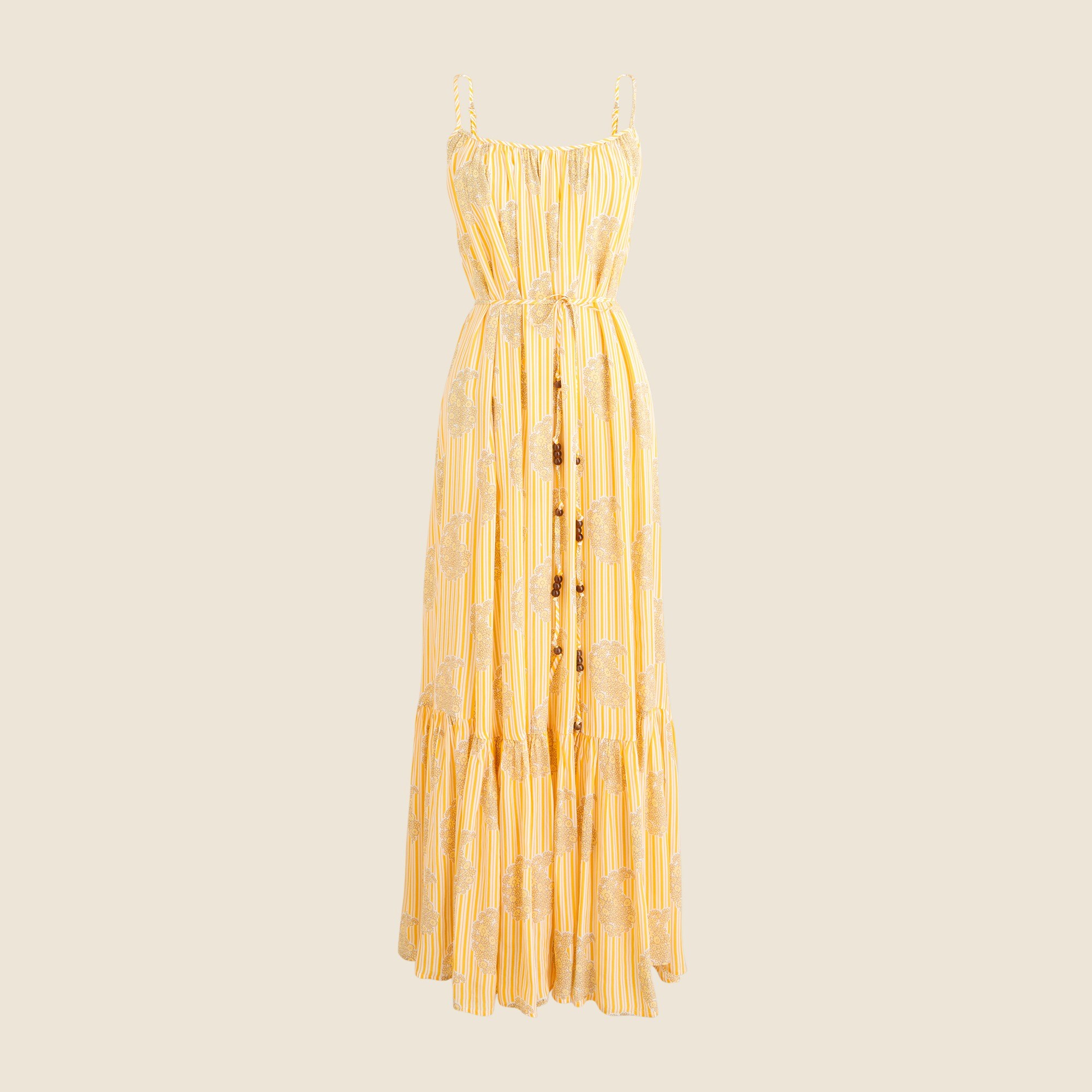 Caspia dress in striped crepe de chine
