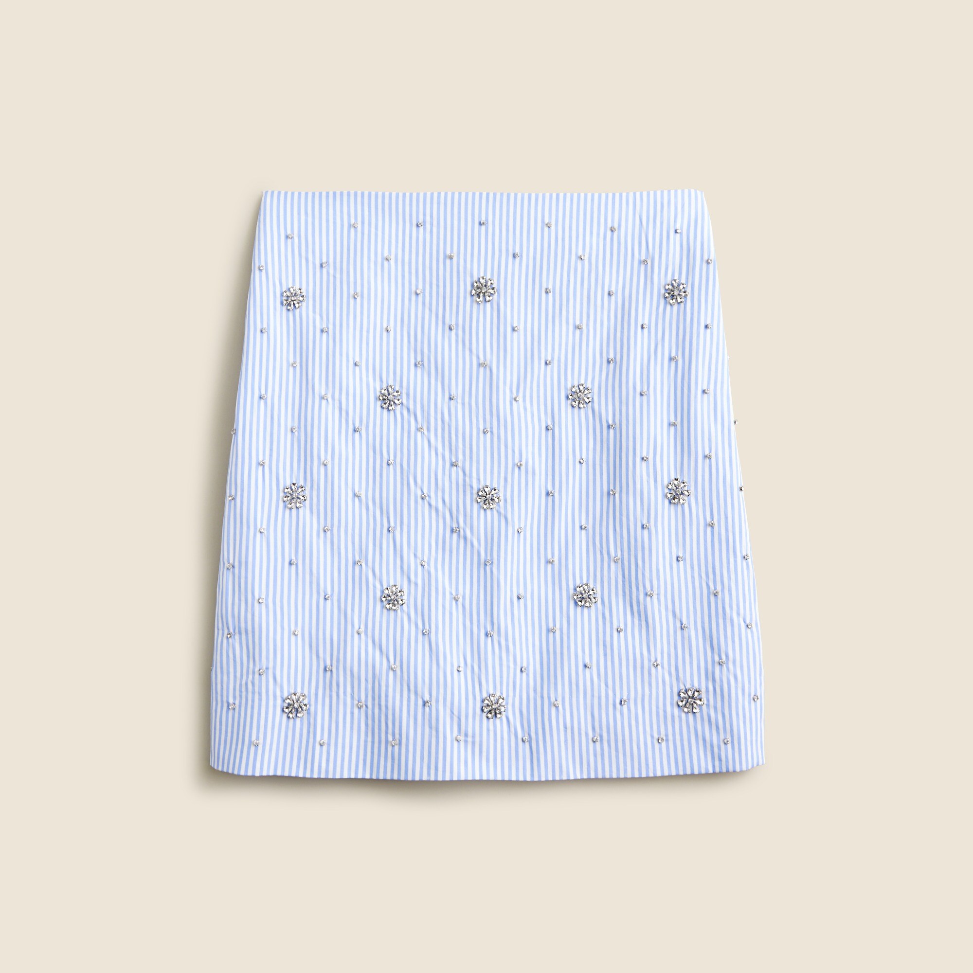 Collection embellished mini skirt in stripe