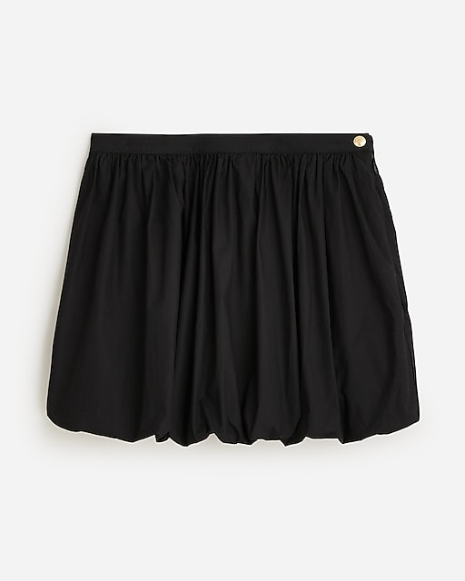 womens Pre-order Mini bubble-hem skirt in cotton poplin