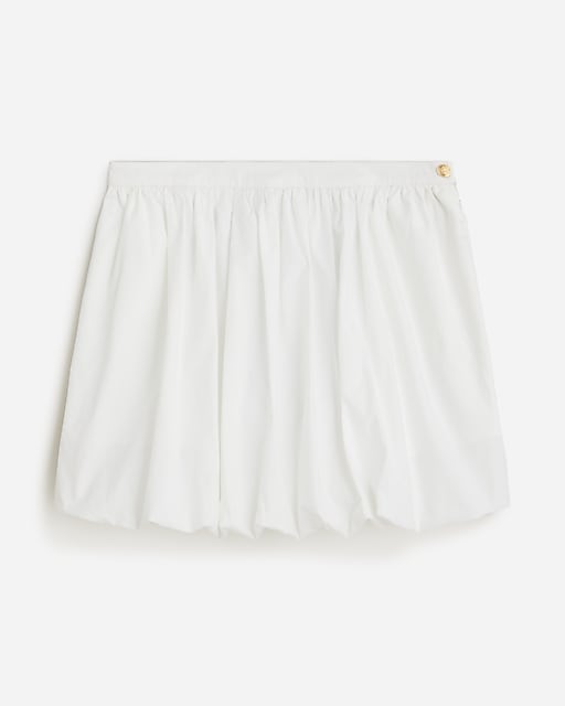 womens Pre-order Mini bubble-hem skirt in cotton poplin