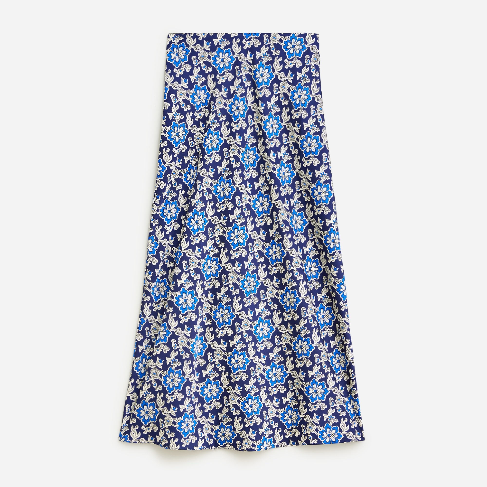  Gwyneth slip skirt in floral luster charmeuse