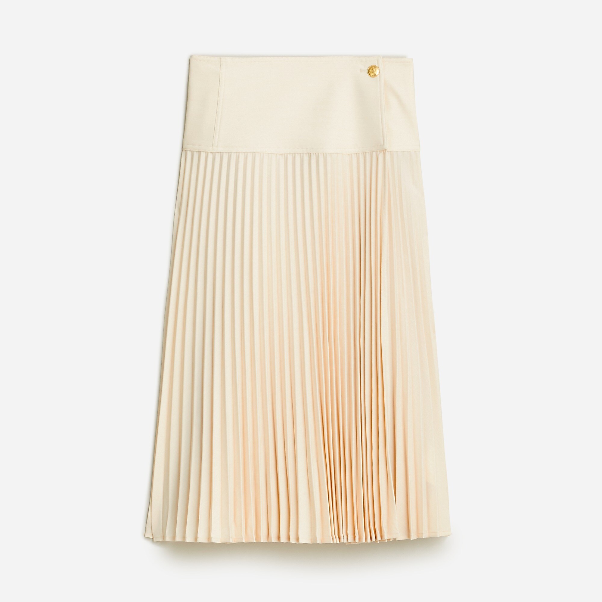 Pleated wrap skirt