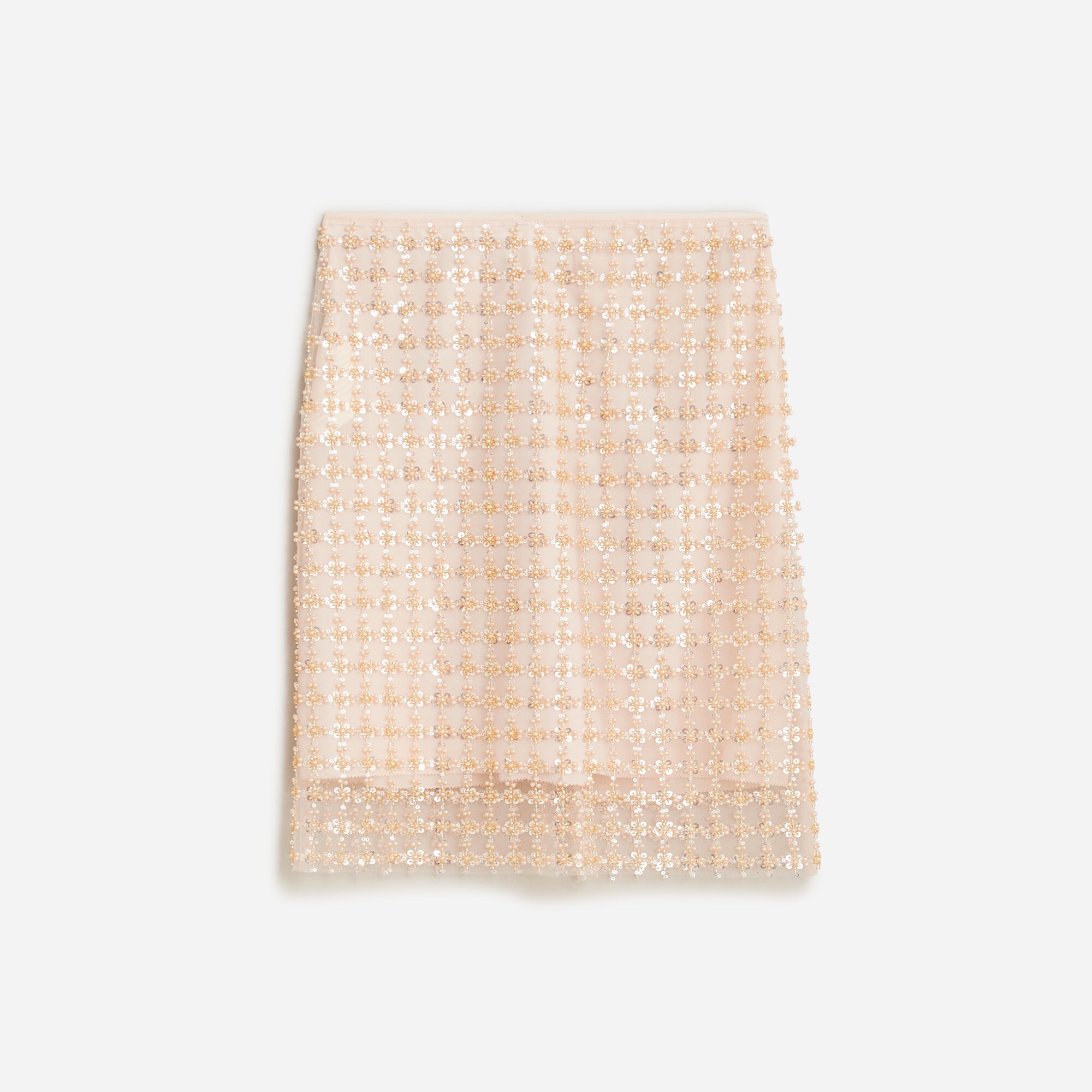Collection layered sequin skirt