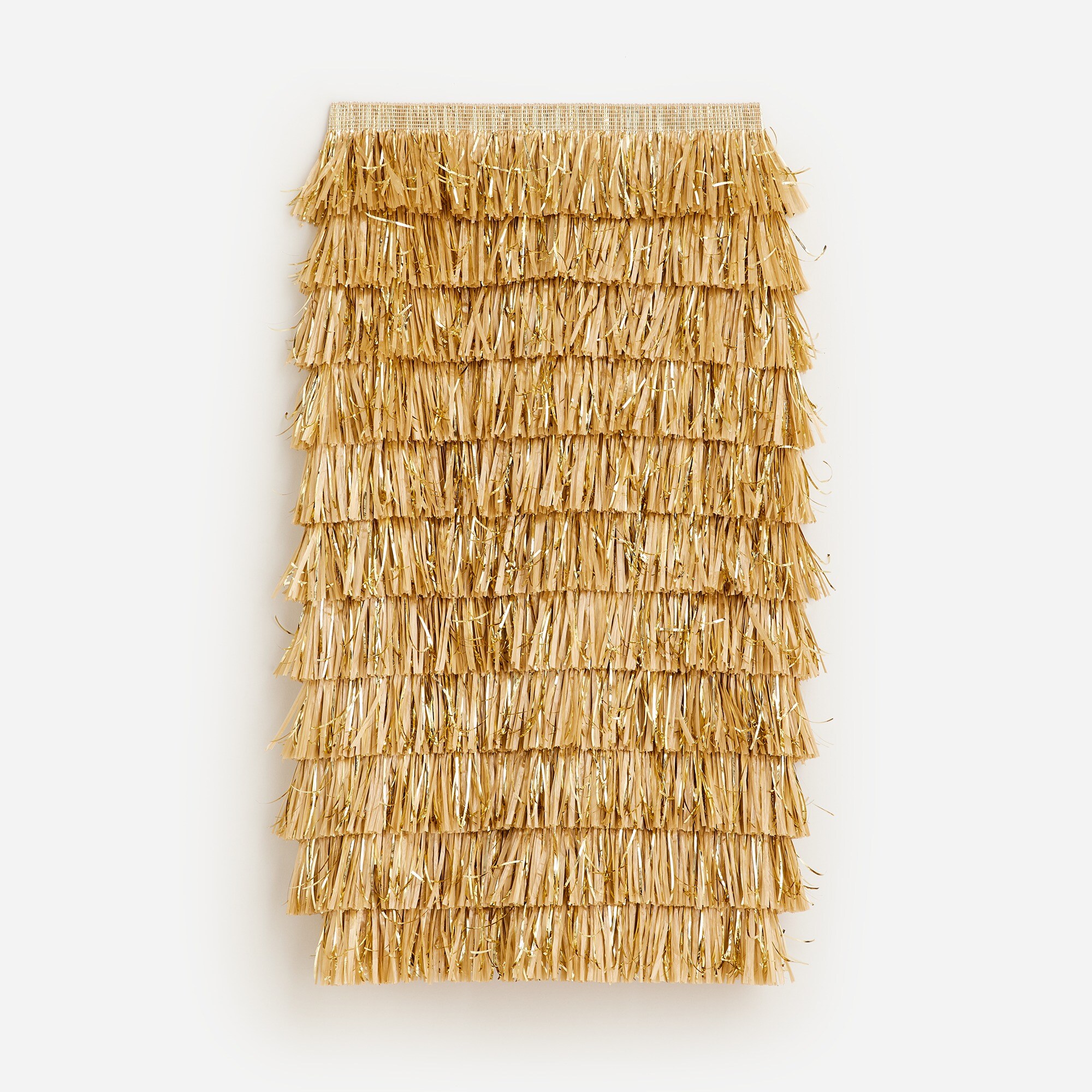 Collection gold-fringe skirt