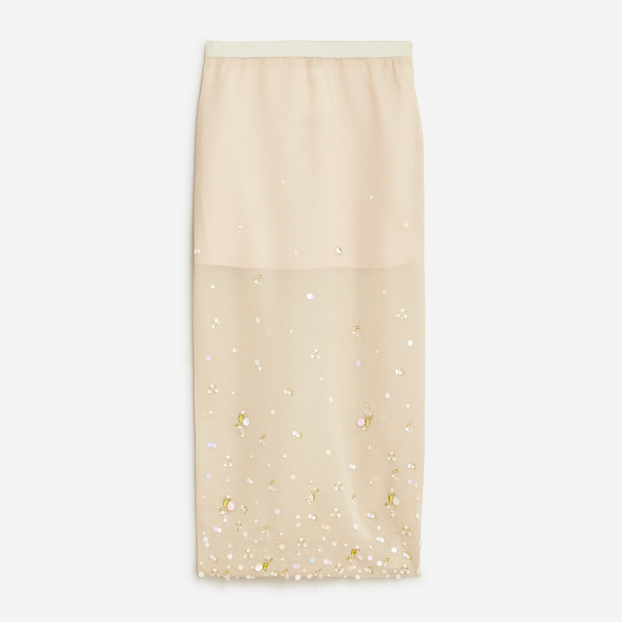  Pre-order Collection sheer sweater-skirt with sequins