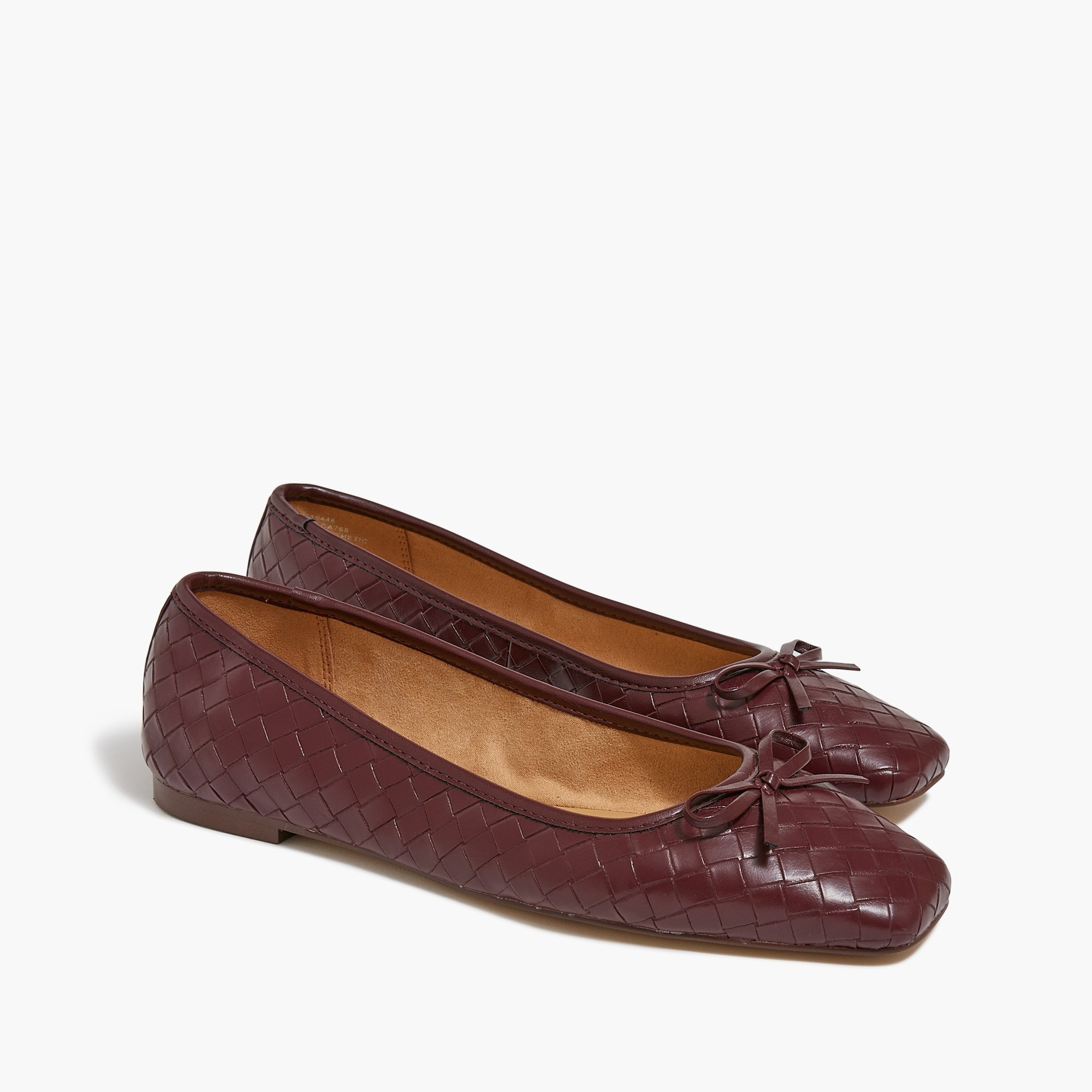 Factory Woven Square toe Ballet Flats For Women