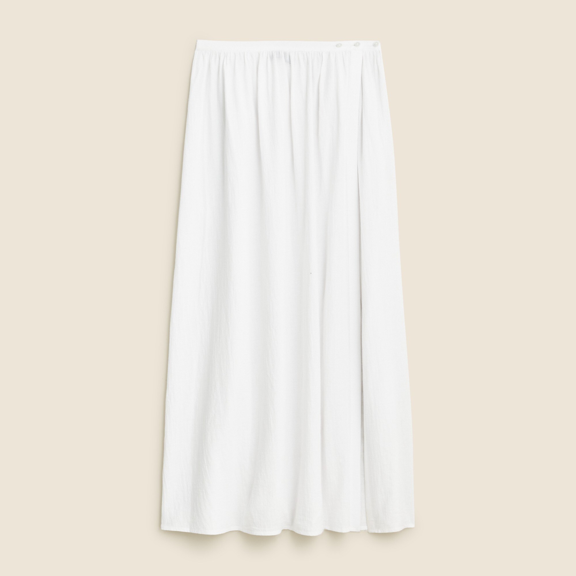 Beach cotton midi skirt