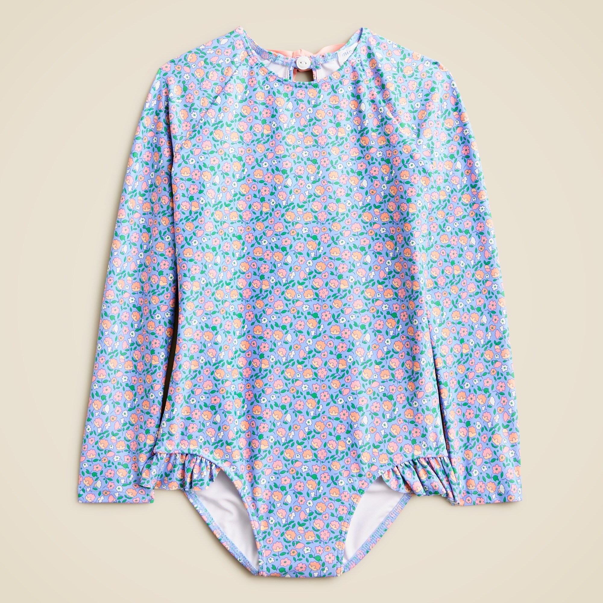 minnow™ X Crewcuts girls' rash guard one-piece swimsuit with UPF 50+