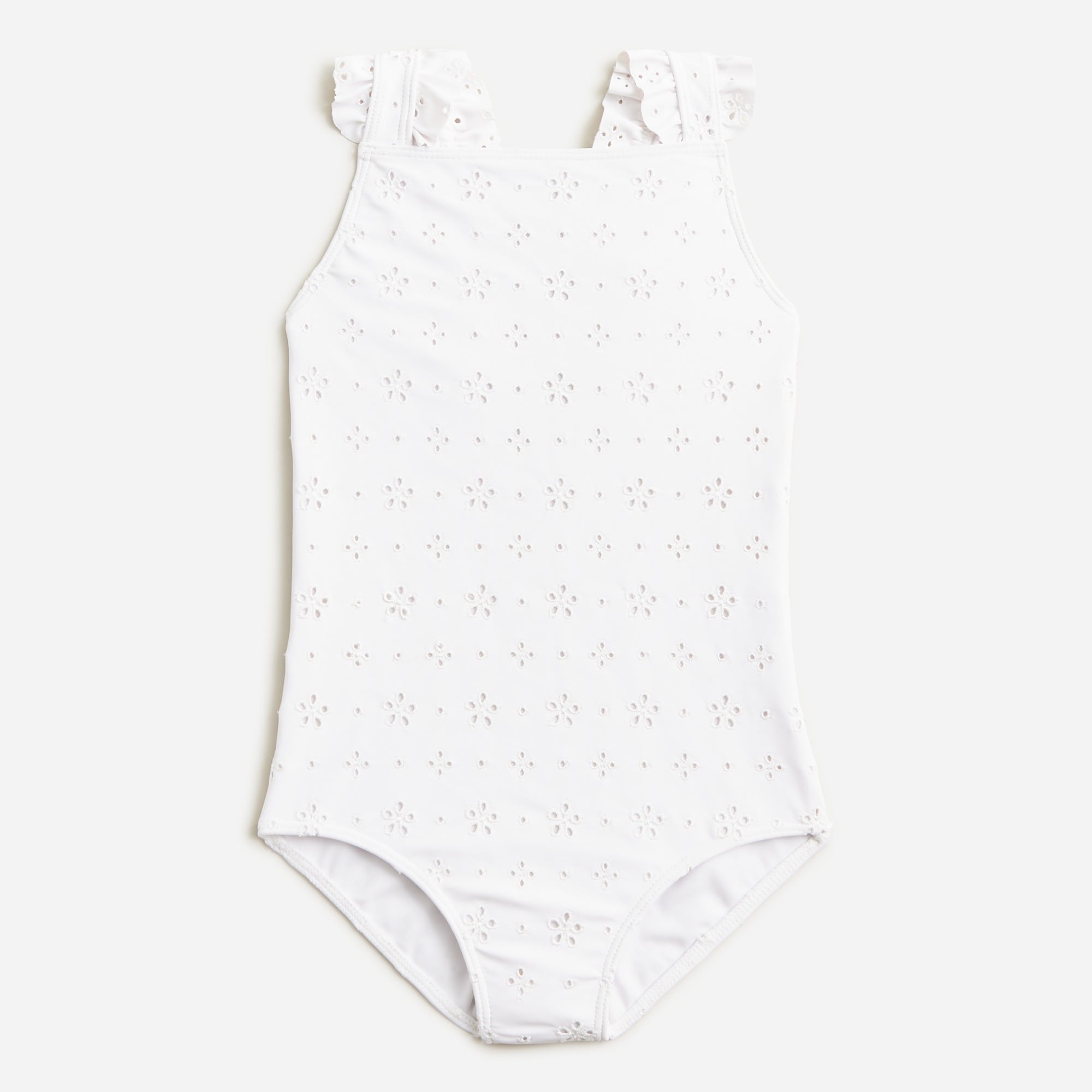 minnow&trade; X Crewcuts girls' eyelet one-piece swimsuit with UPF 50+