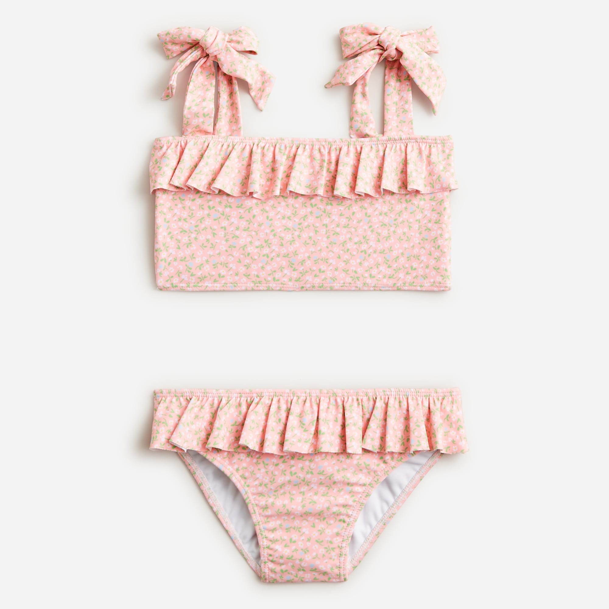  minnow&trade; X Crewcuts girls' tie-shoulder two-piece swimsuit with UPF 50+