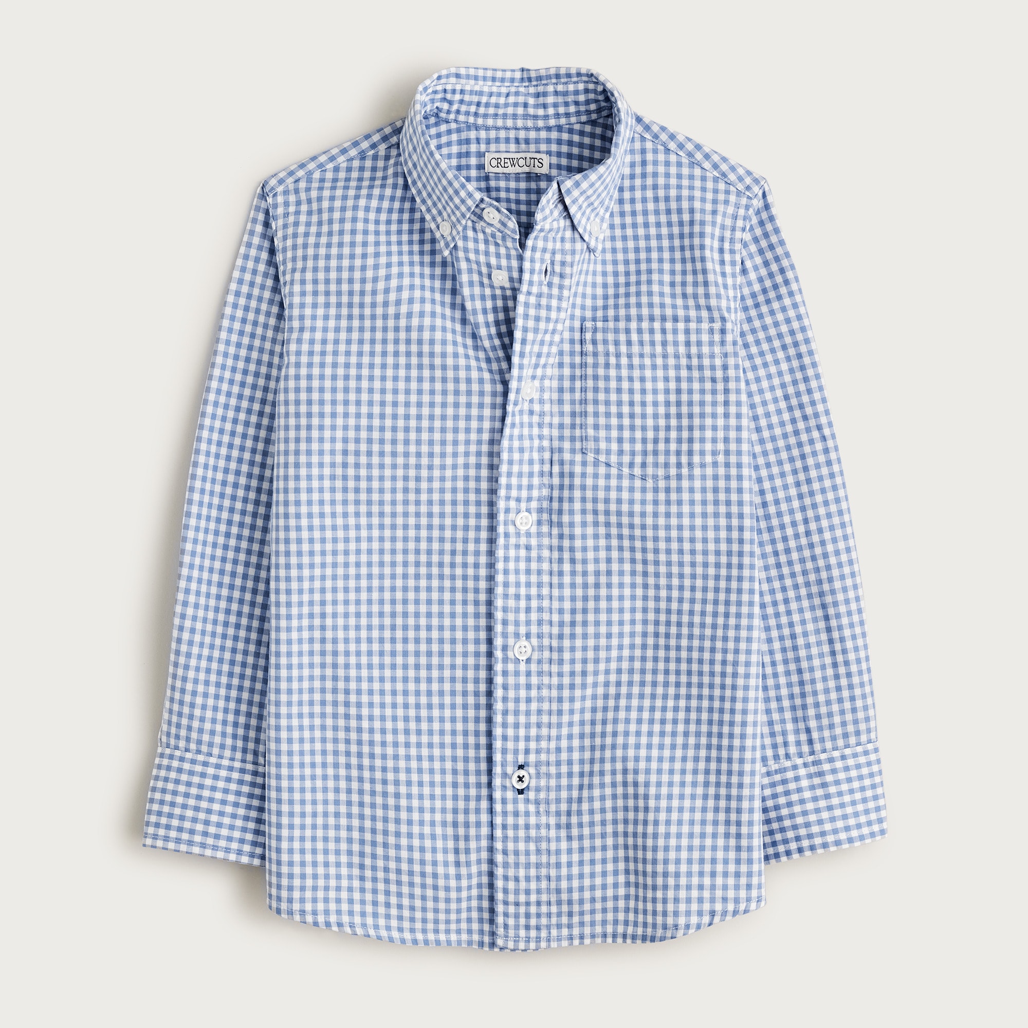 boys Kids' stretch poplin button-down in gingham