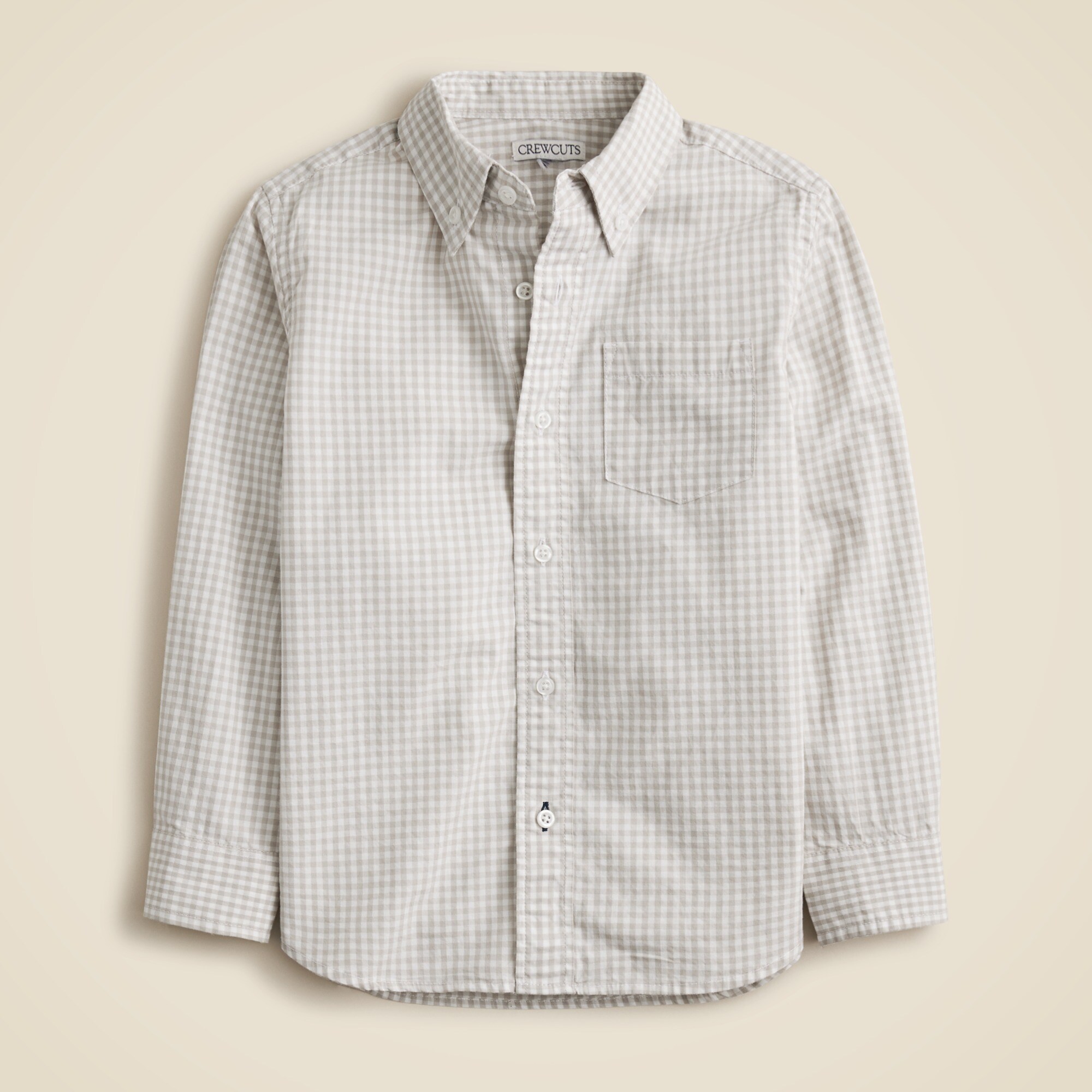 boys Kids' stretch poplin button-down in gingham