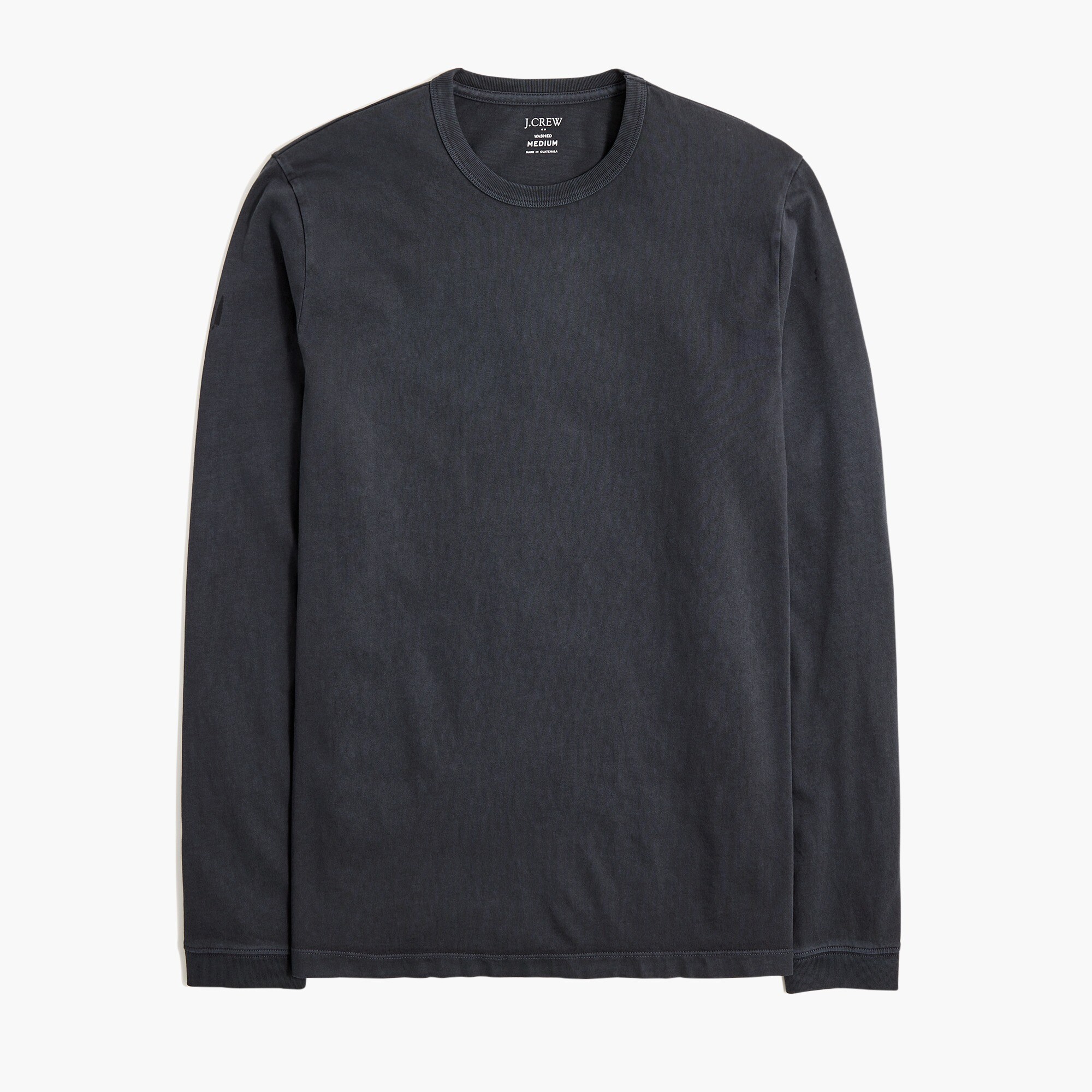 Long-sleeve soft textured tee