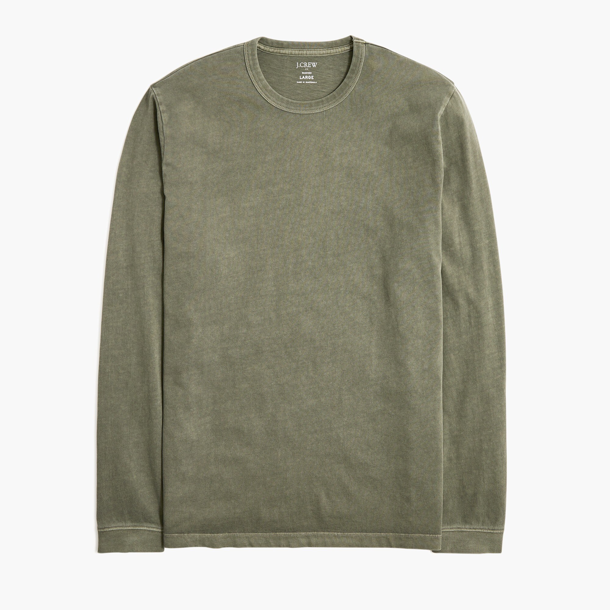 Long-sleeve garment-dyed tee