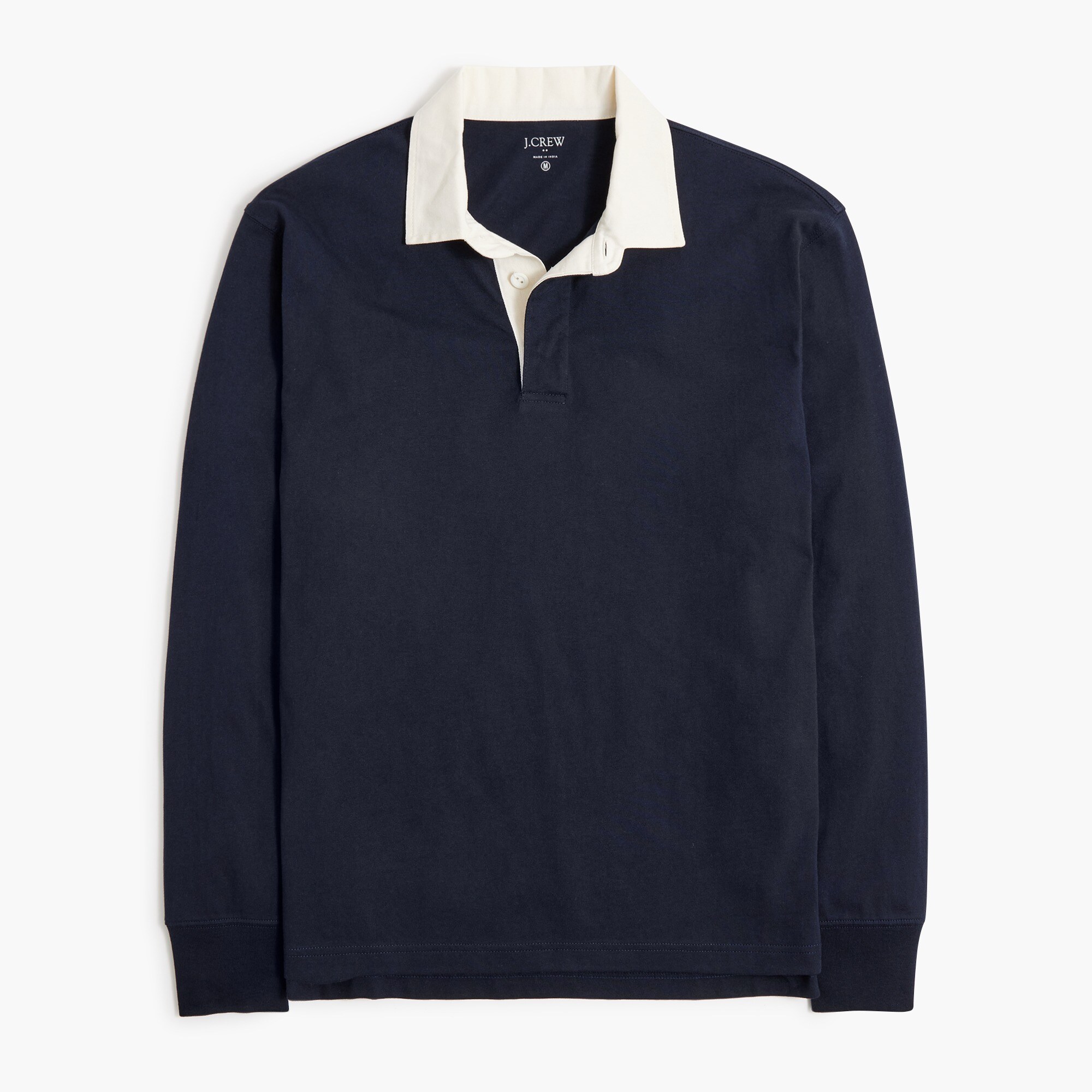 Long-sleeve rugby polo shirt
