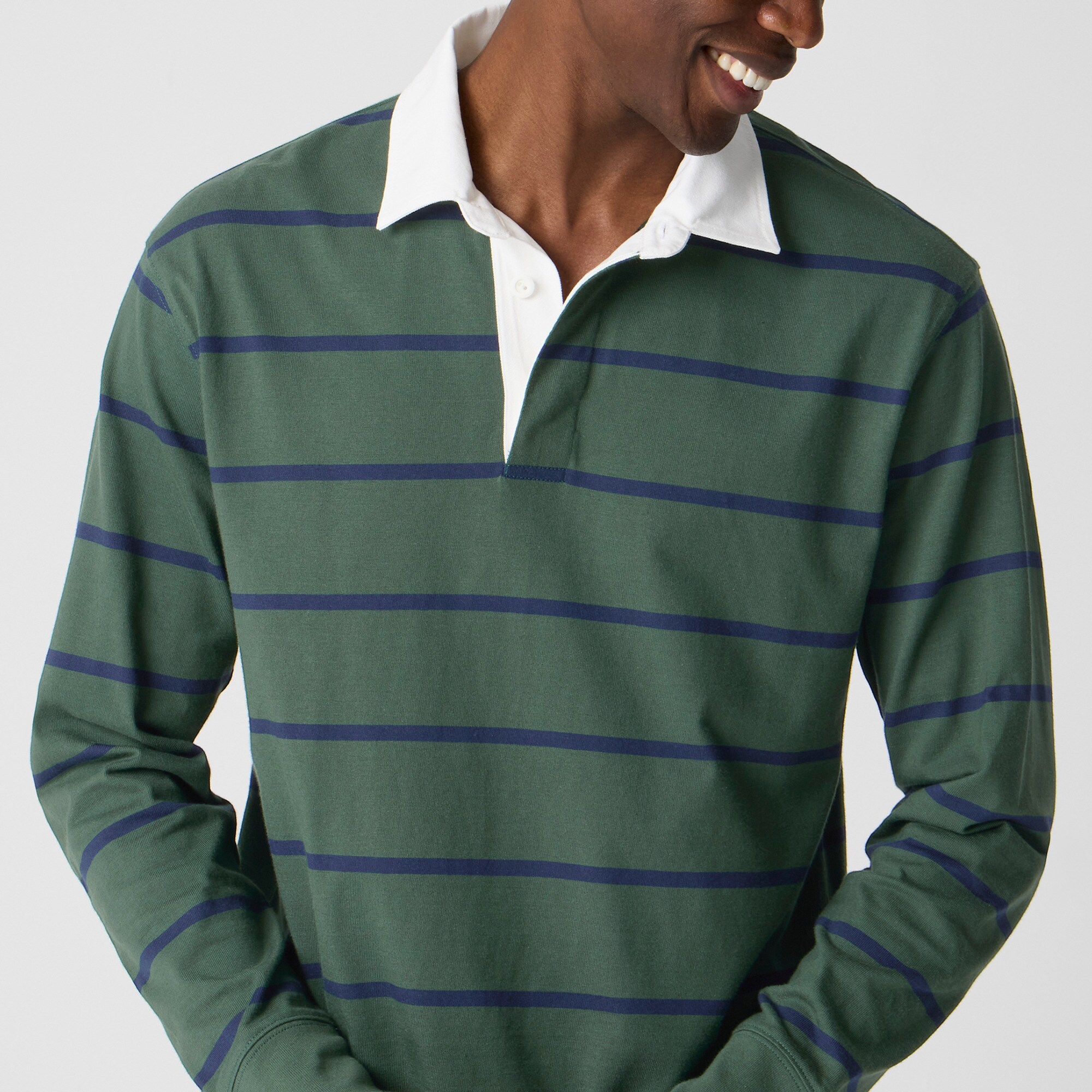 Striped rugby shirt