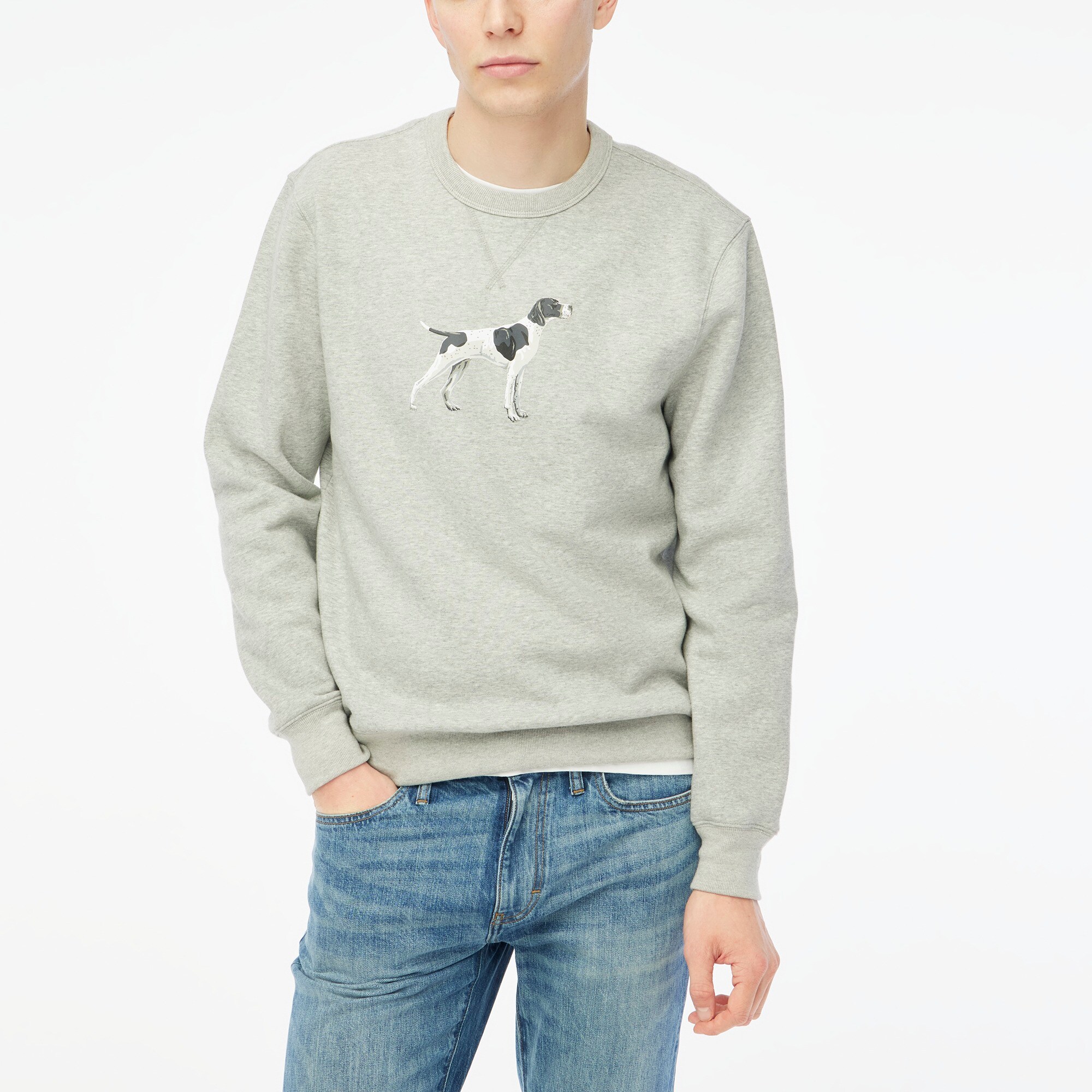 Factory Fleece Pointer Dog Sweatshirt For Men