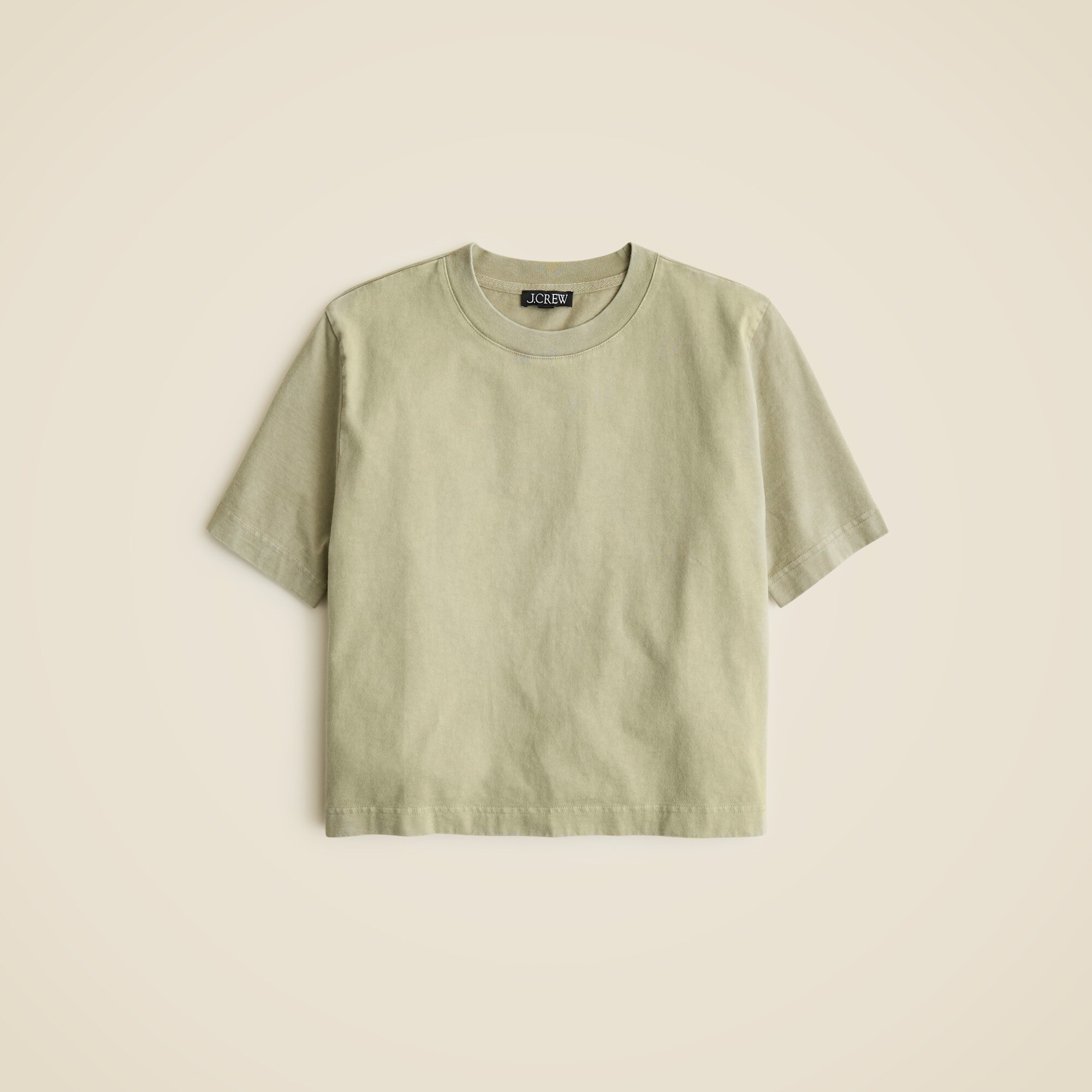 Relaxed premium-weight cropped T-shirt