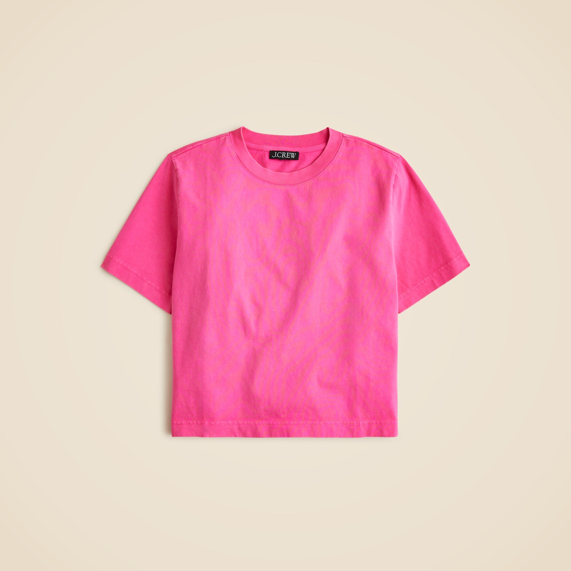 Relaxed premium-weight cropped T-shirt