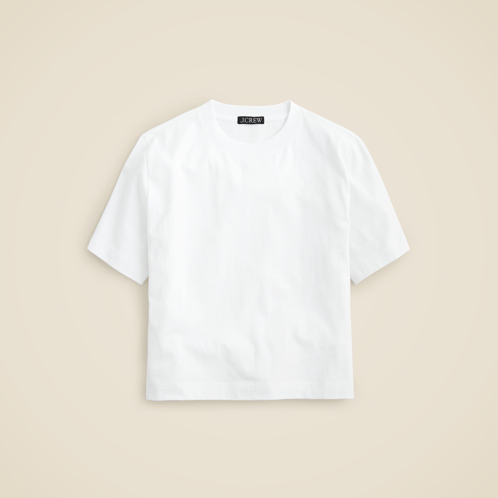Relaxed premium-weight cropped T-shirt