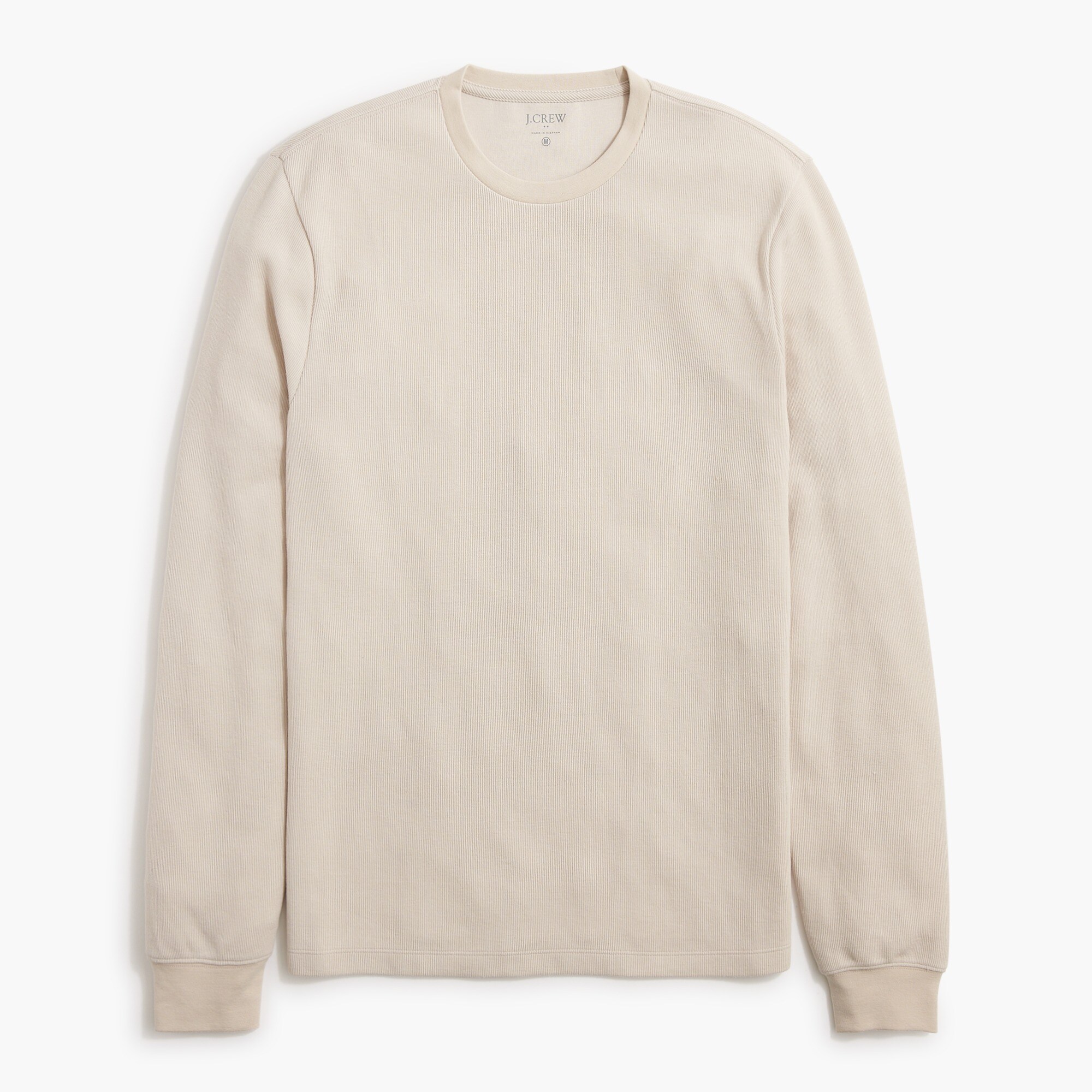 Long-sleeve soft textured tee