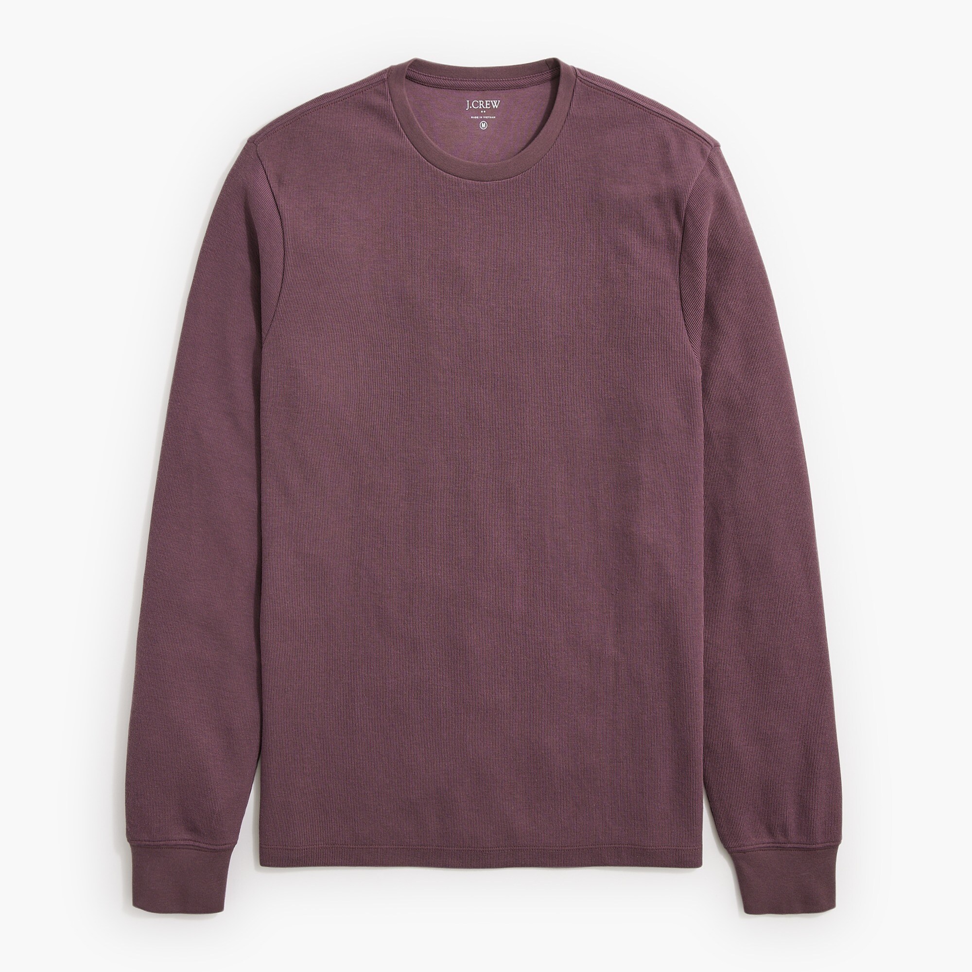 Long-sleeve soft textured tee
