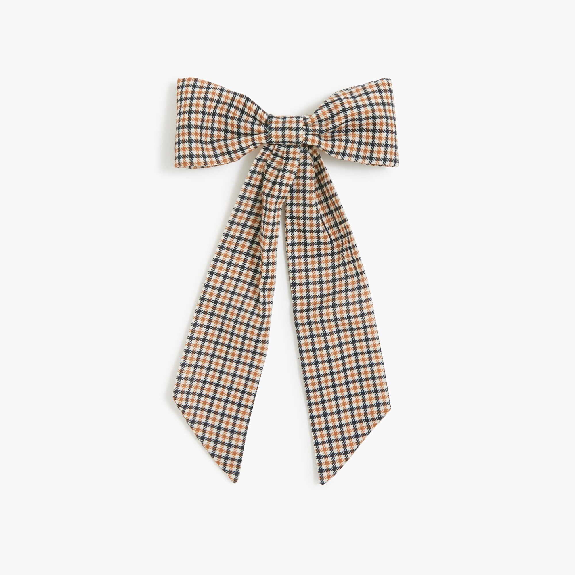 Woven bow hair barrette clip