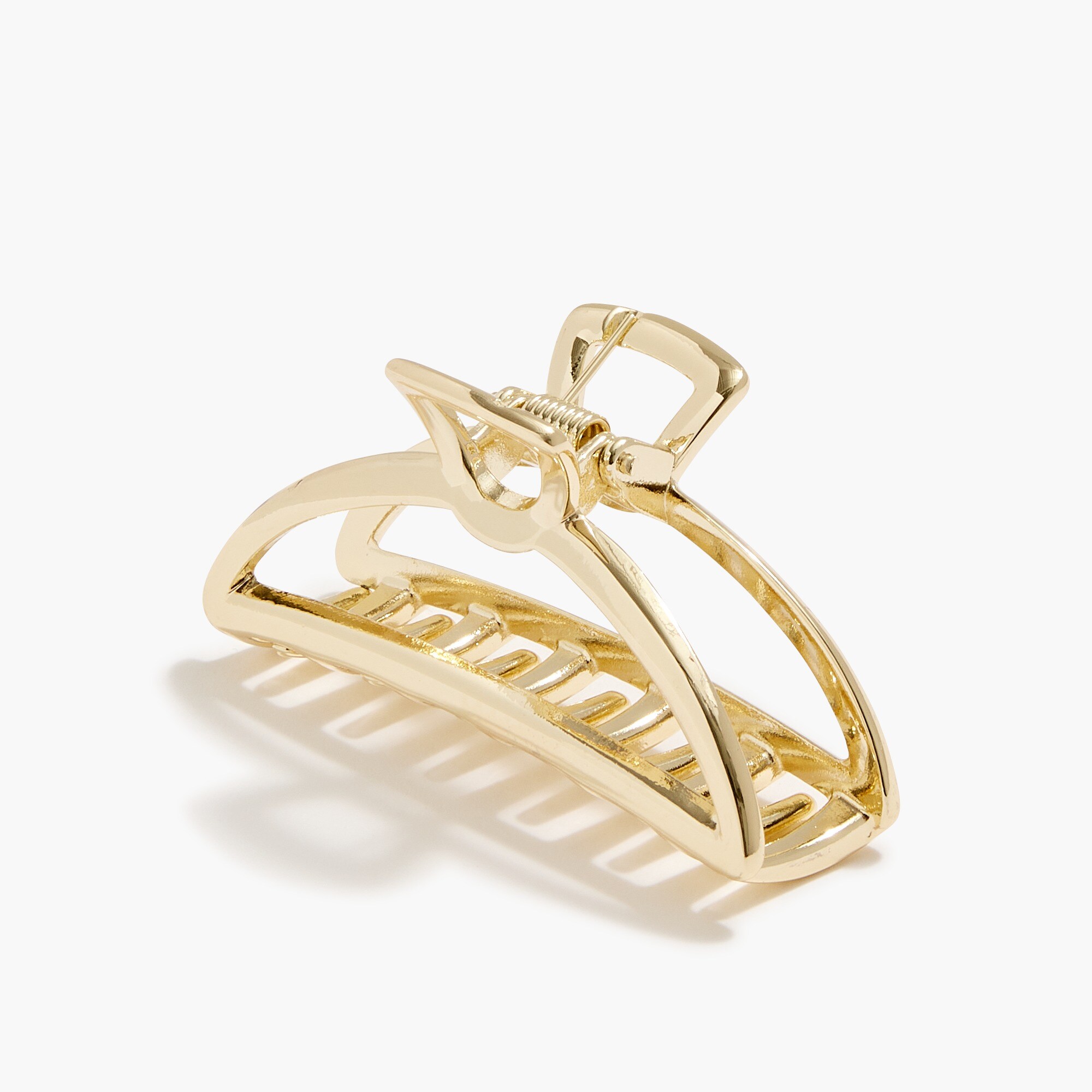 Metallic claw hair clip