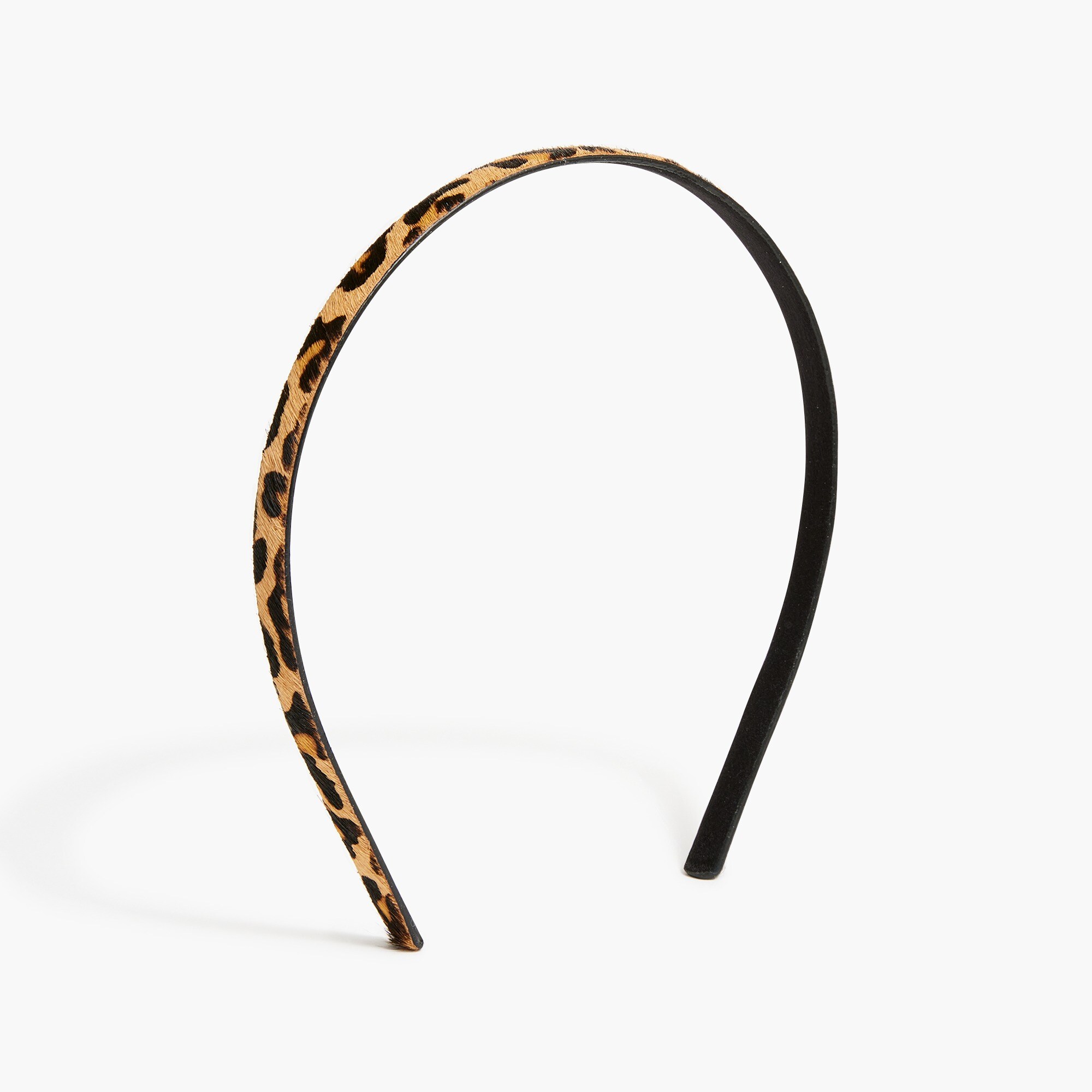 womens Leopard calf hair headband