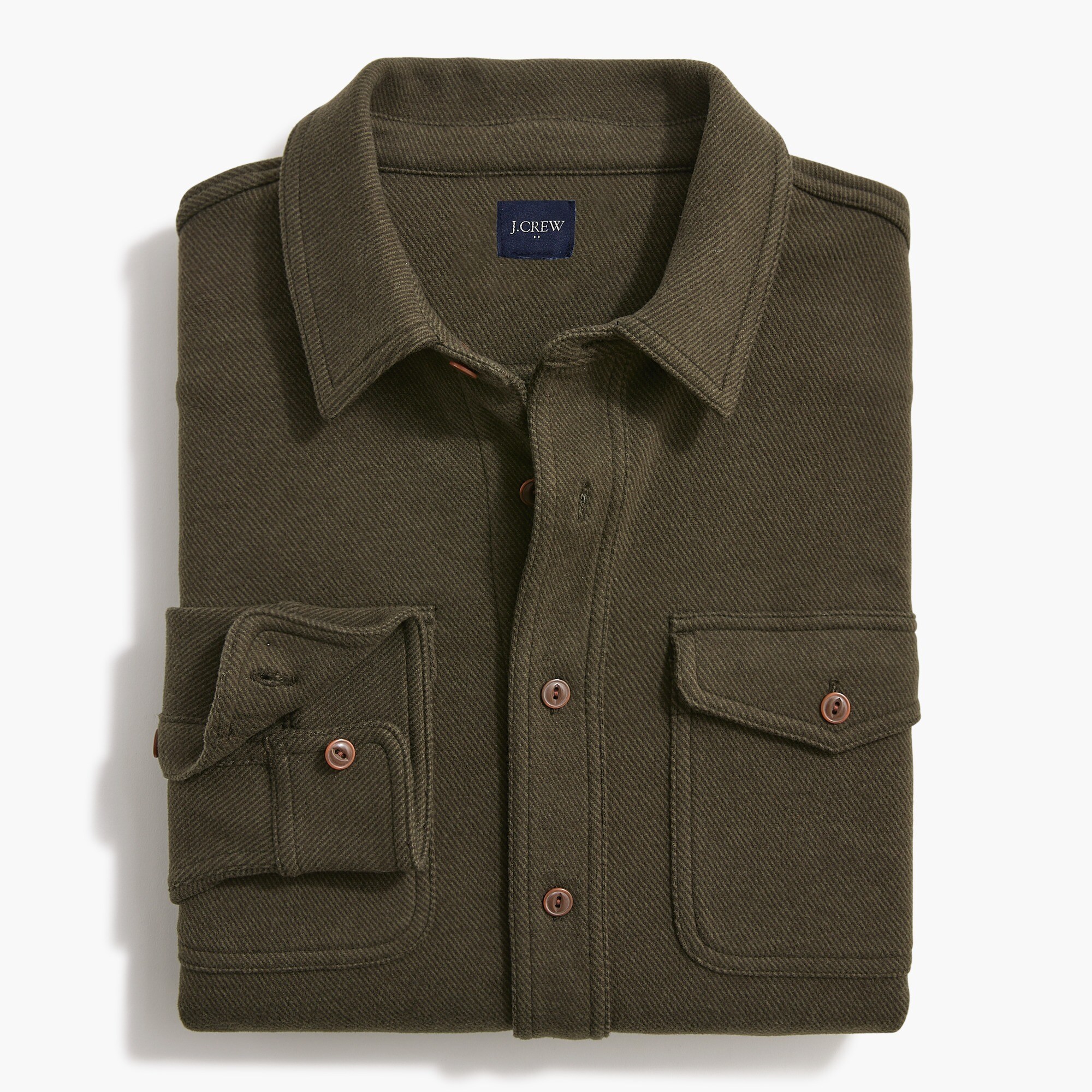 Double-knit work shirt