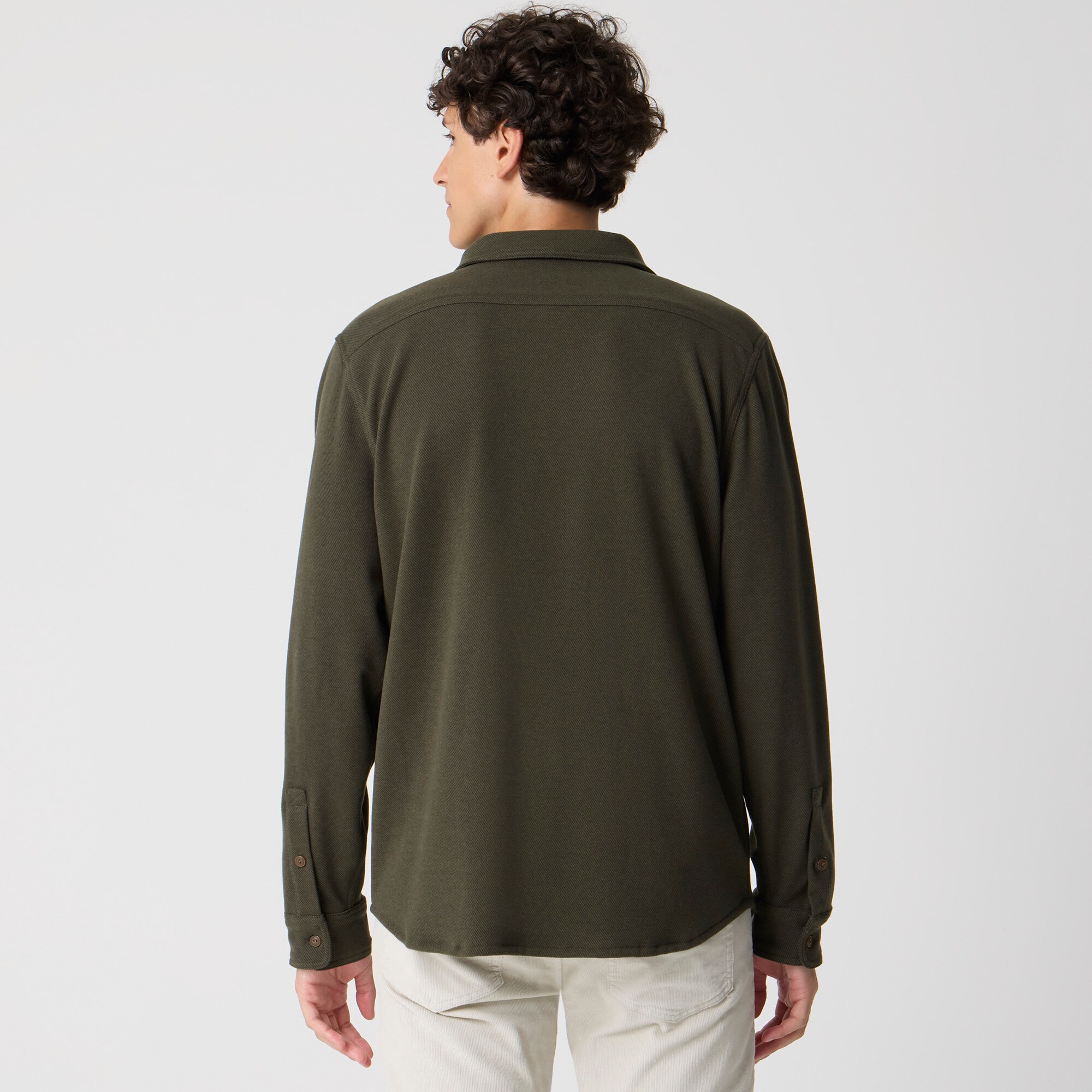 Double-knit work shirt