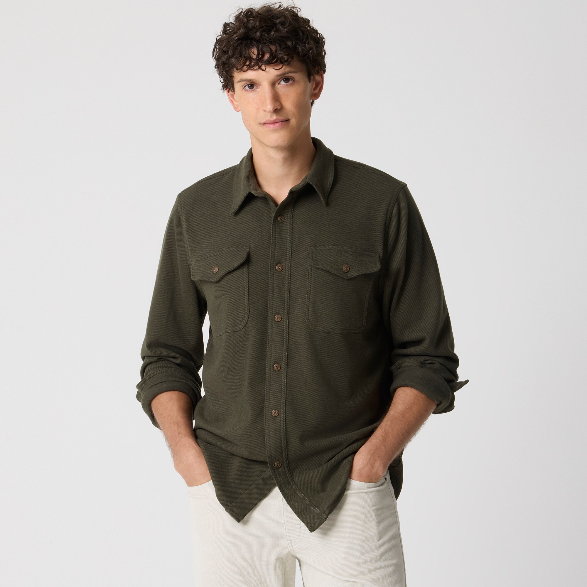 mens Double-knit work shirt