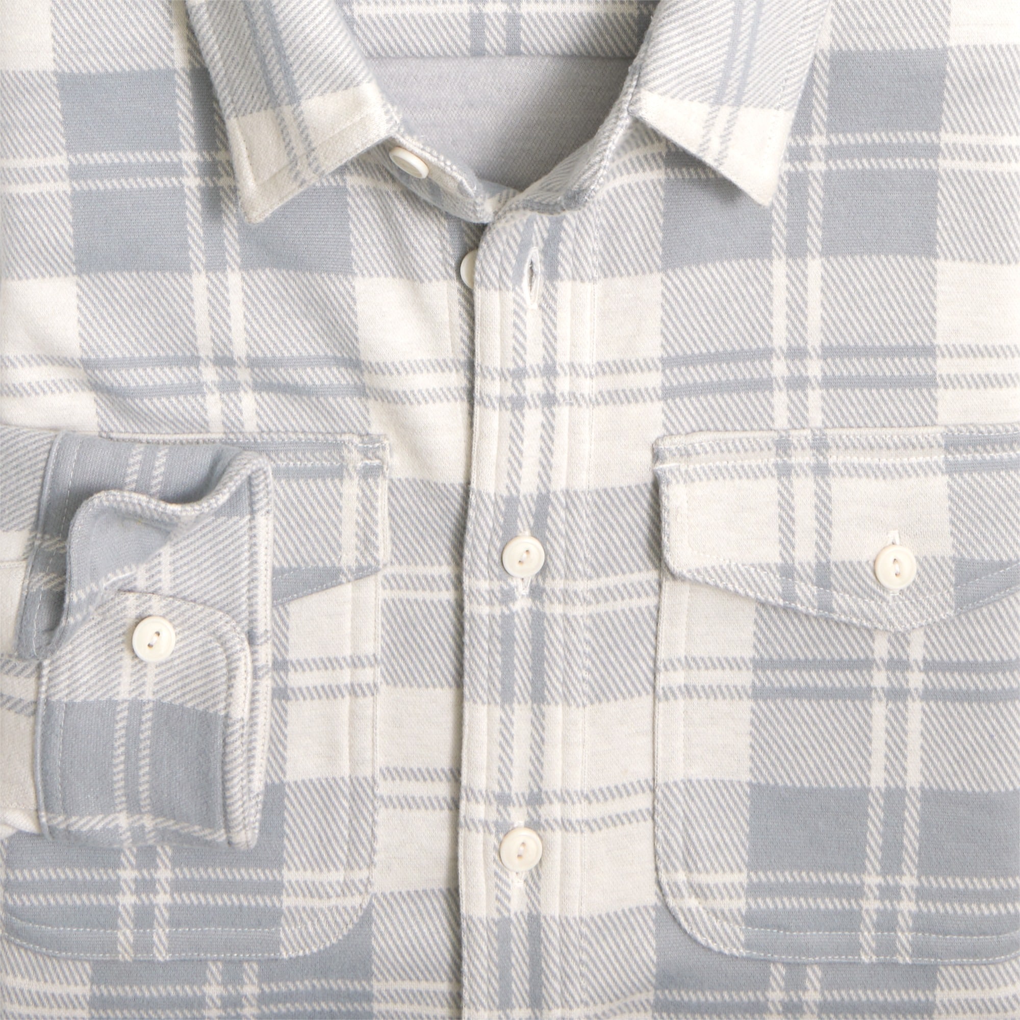 Double-knit work shirt