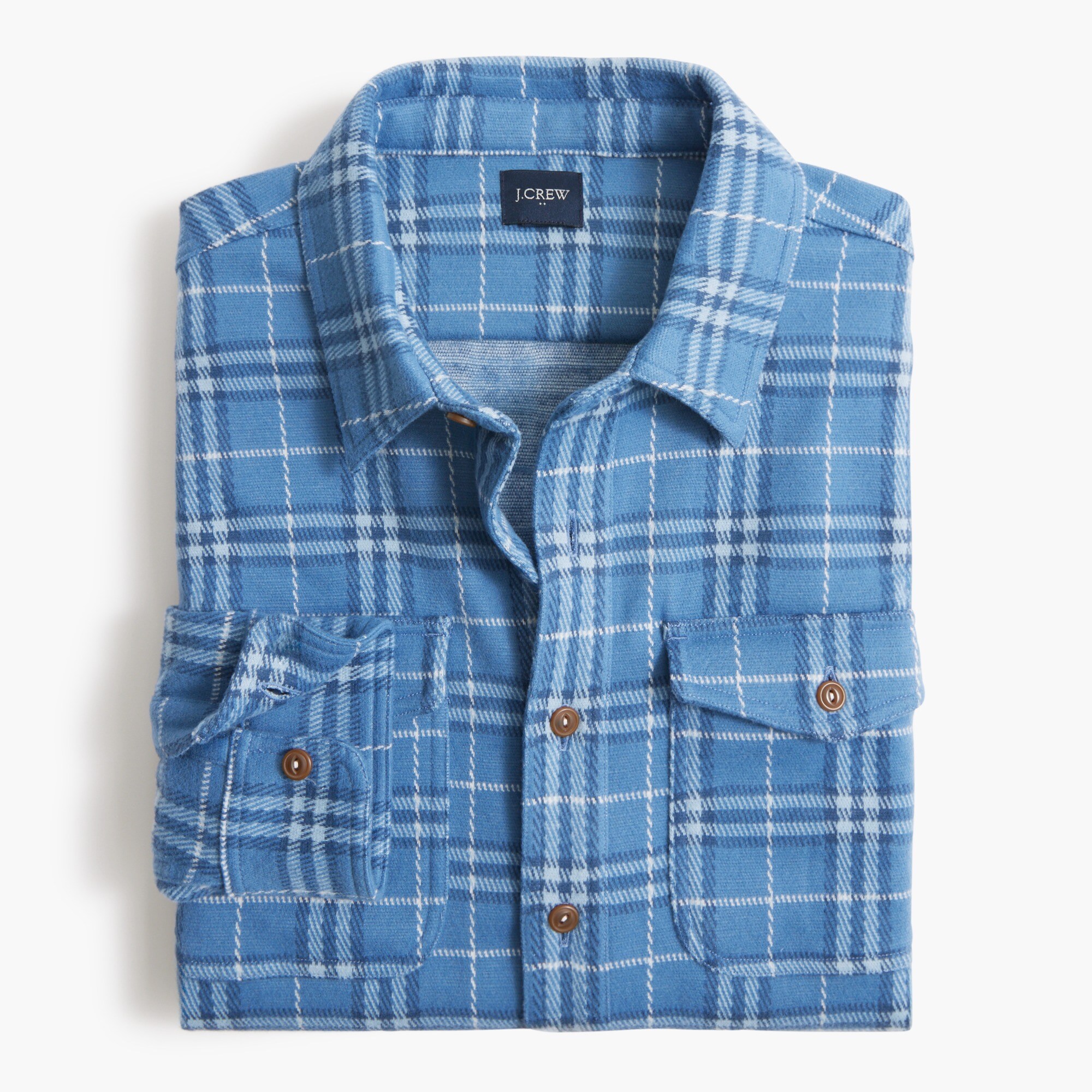 Double-knit work shirt