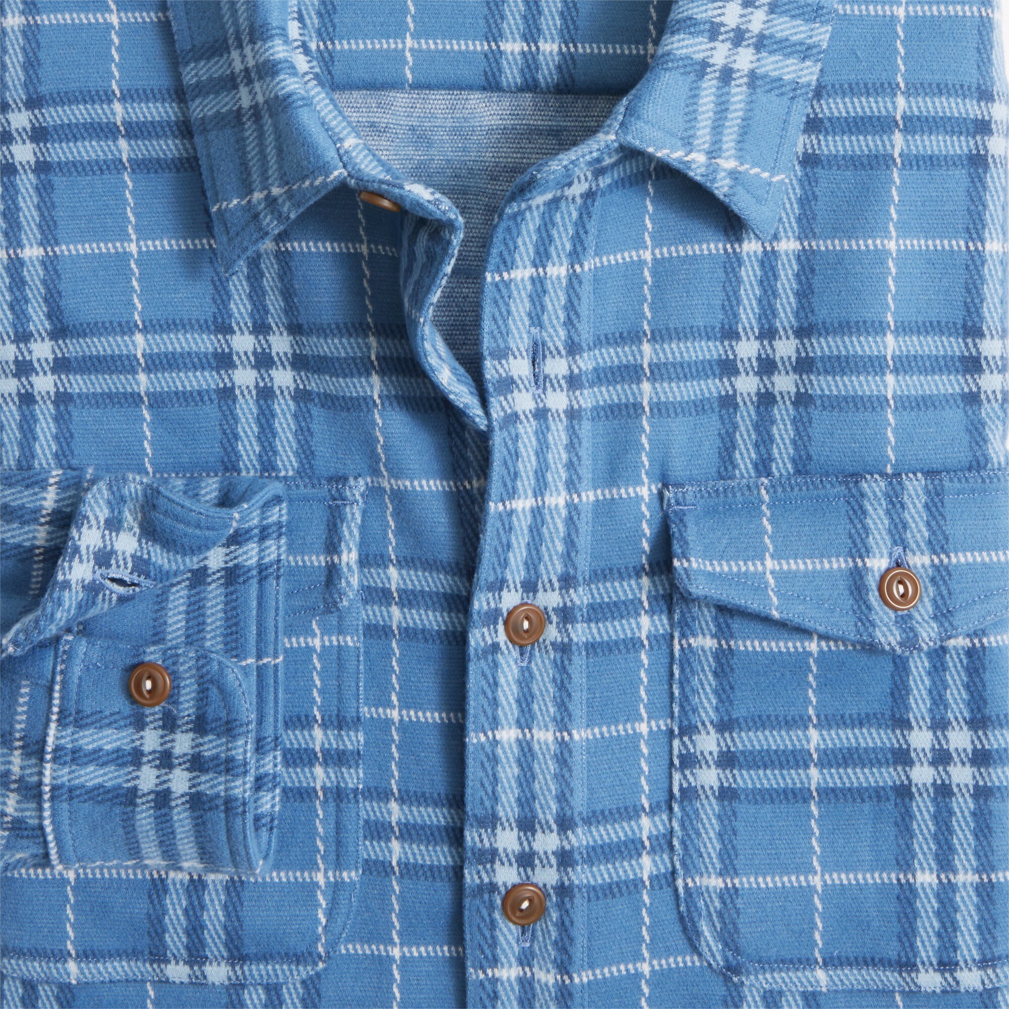 Double-knit work shirt