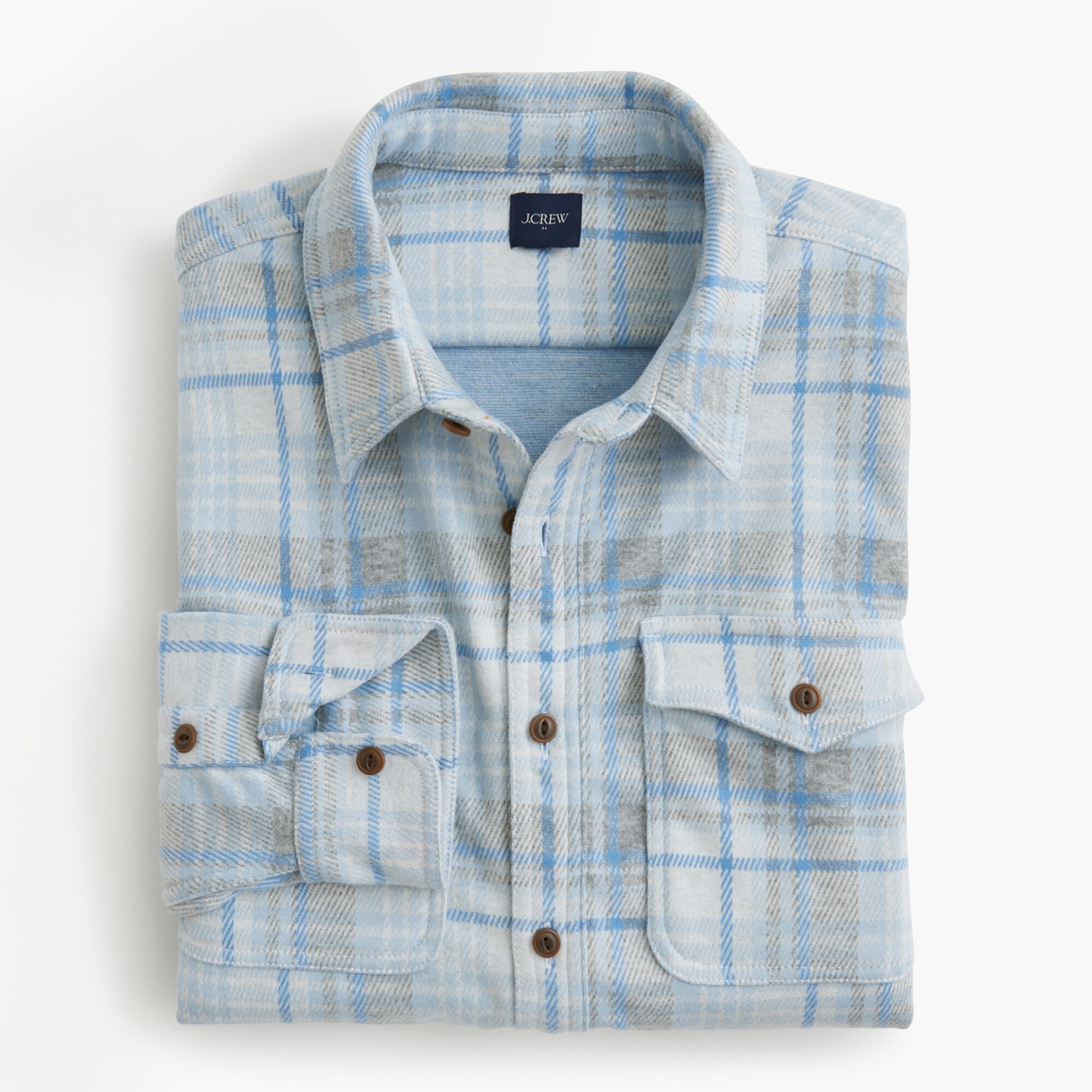 Double-knit work shirt