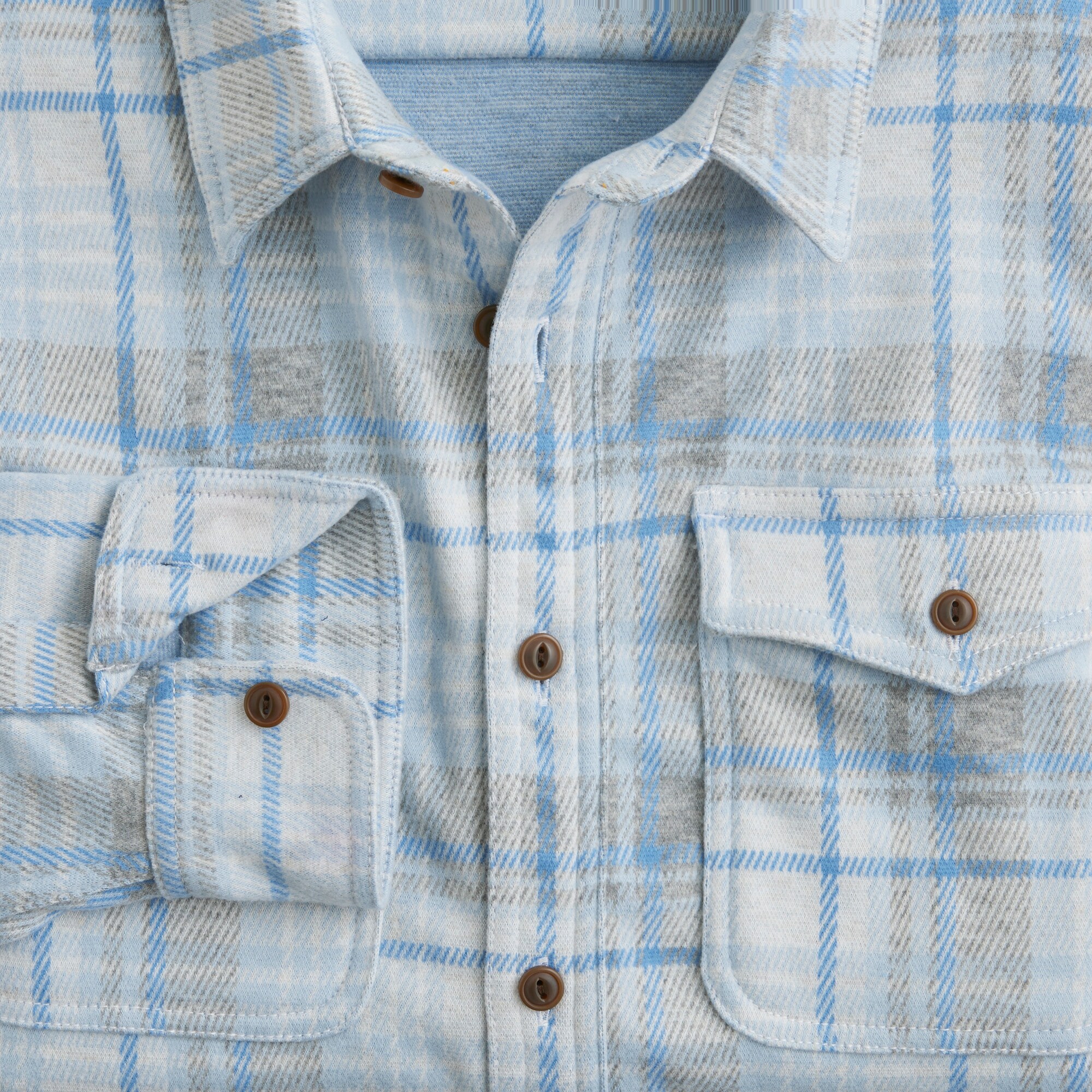 Double-knit work shirt