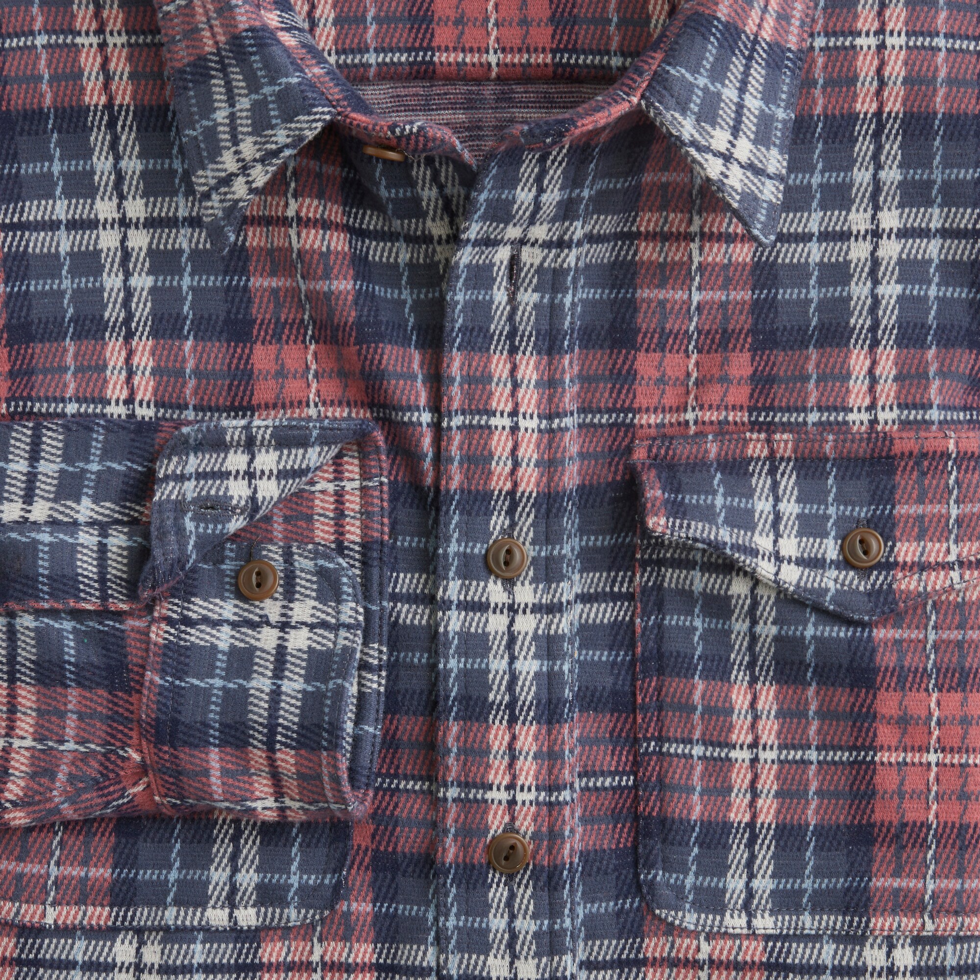 Double-knit work shirt