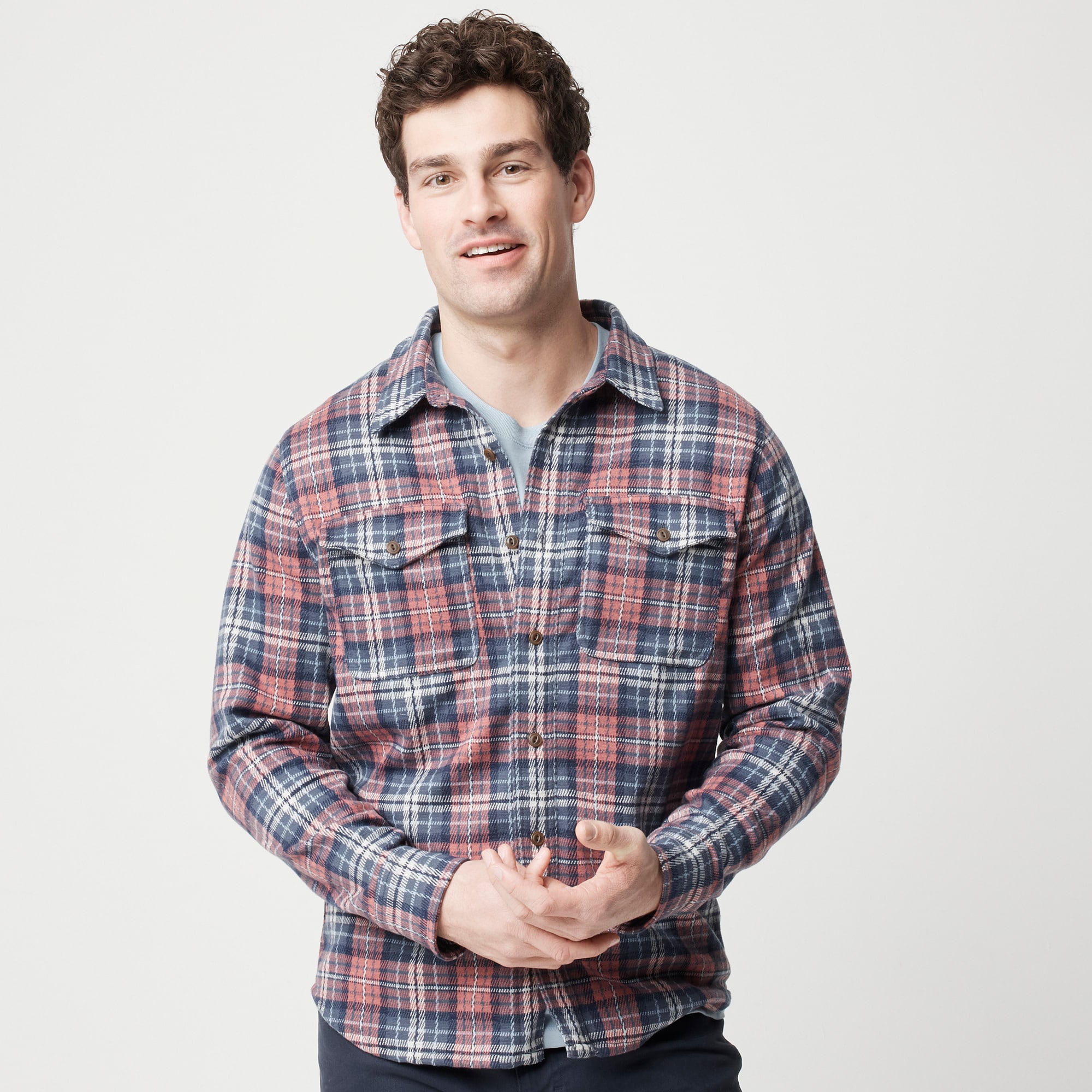 Double-knit work shirt