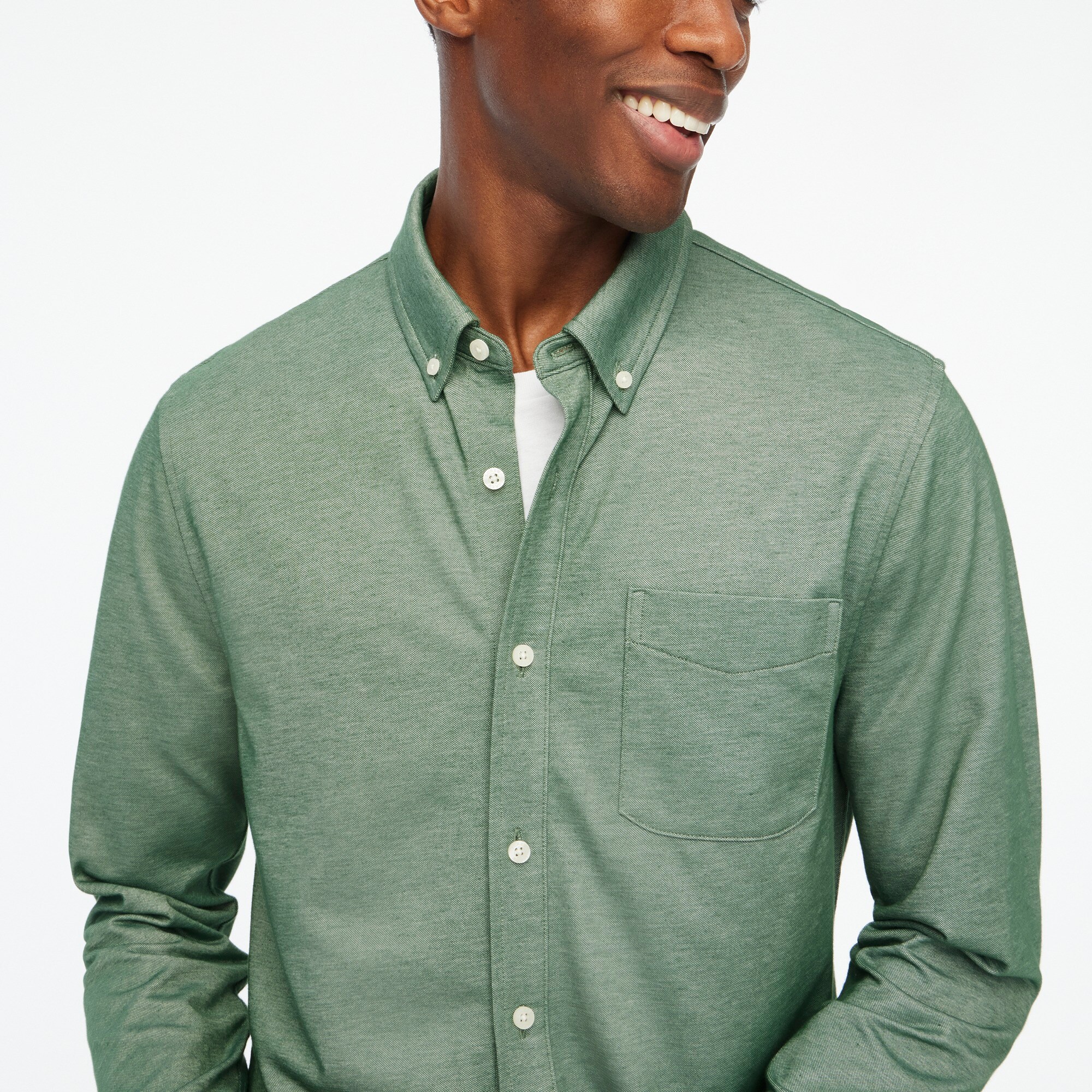 mens Performance knit oxford shirt