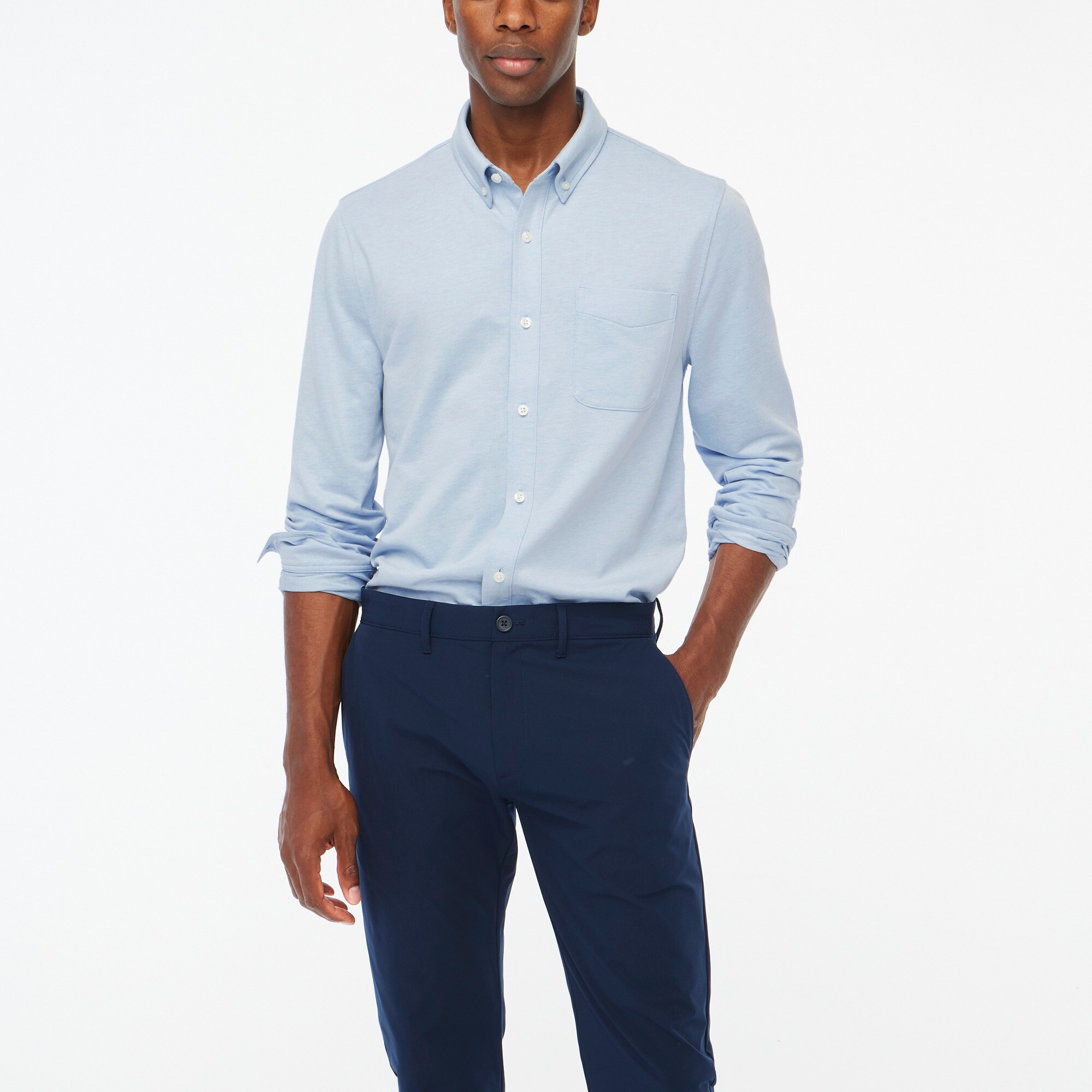 mens Performance knit oxford shirt