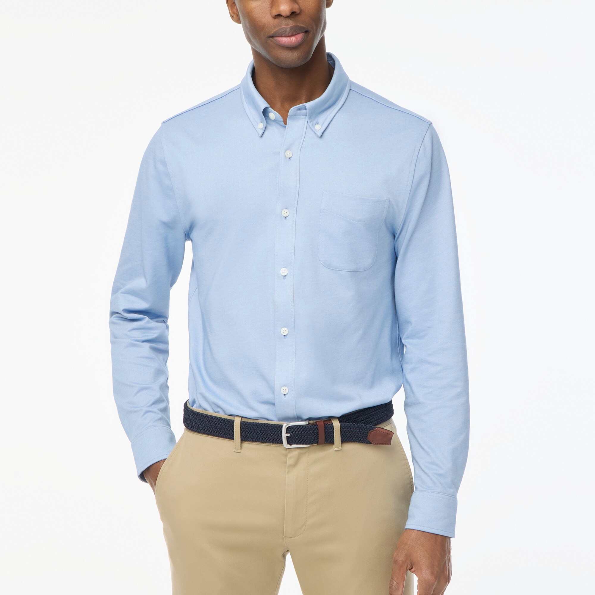 mens Performance knit oxford shirt